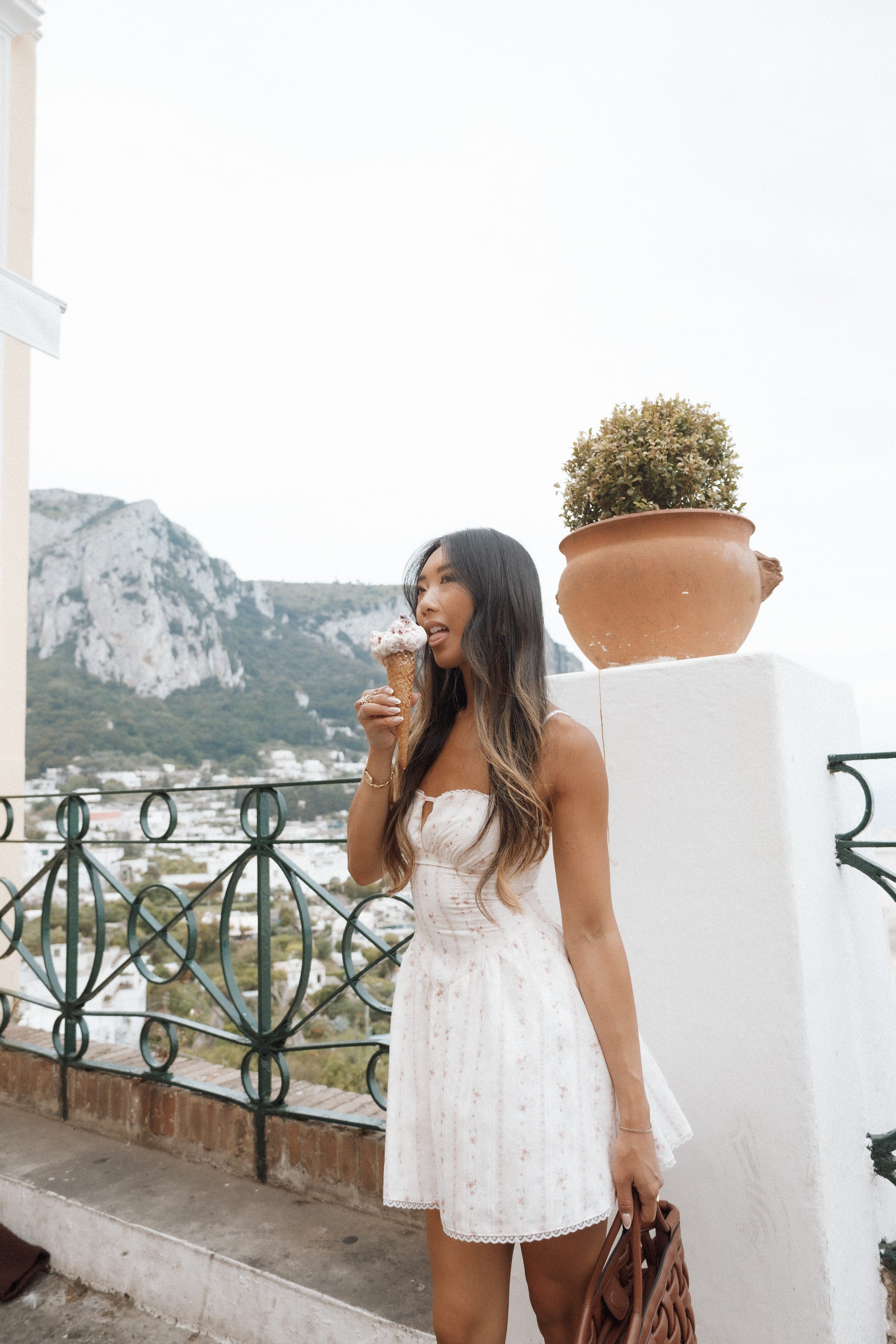 DRESSES Athena Mini Dress - White Floral