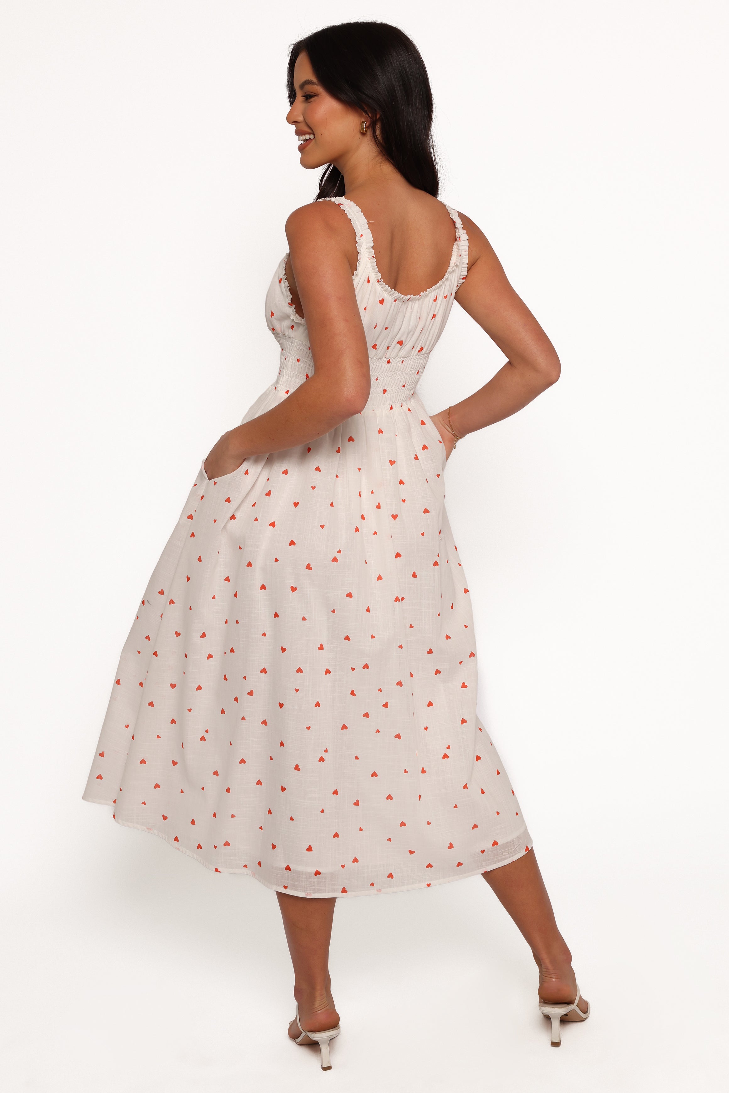 DRESSES Auguste Midi Dress - Ditsy Heart