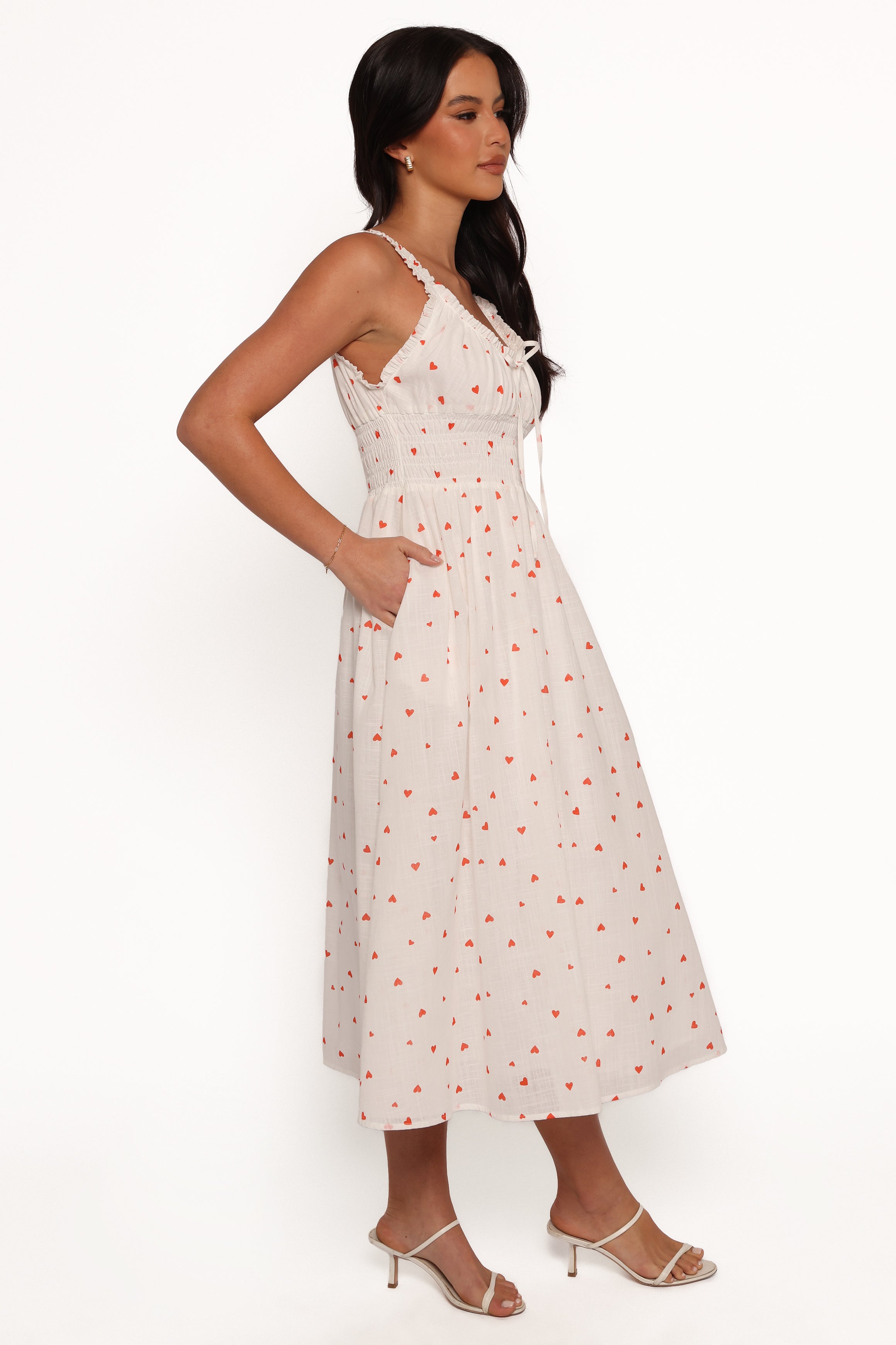 DRESSES Auguste Midi Dress - Ditsy Heart