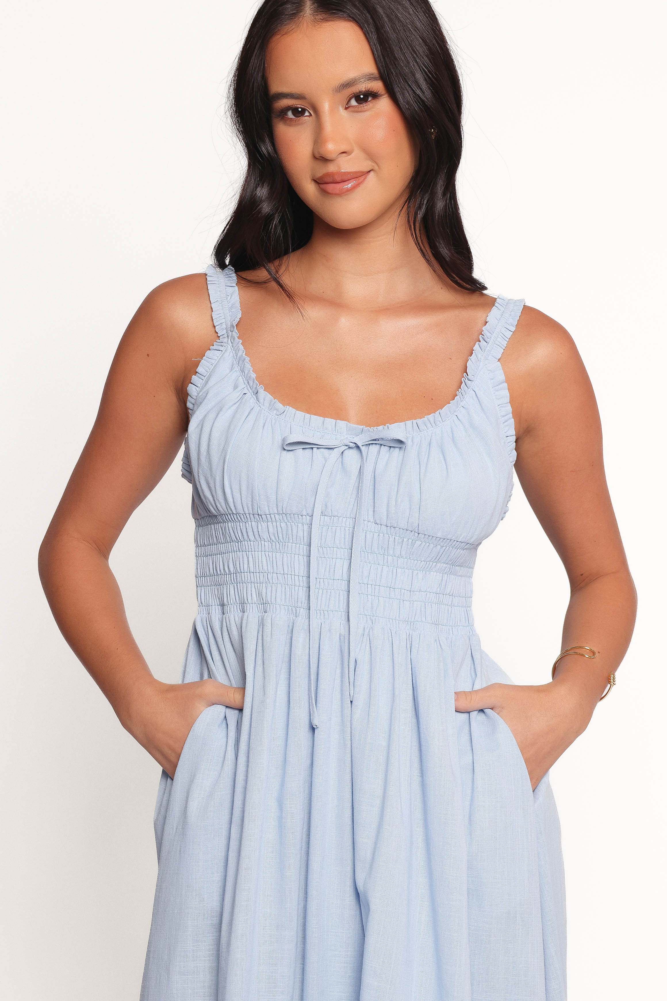 DRESSES Auguste Midi Dress - Pale Blue