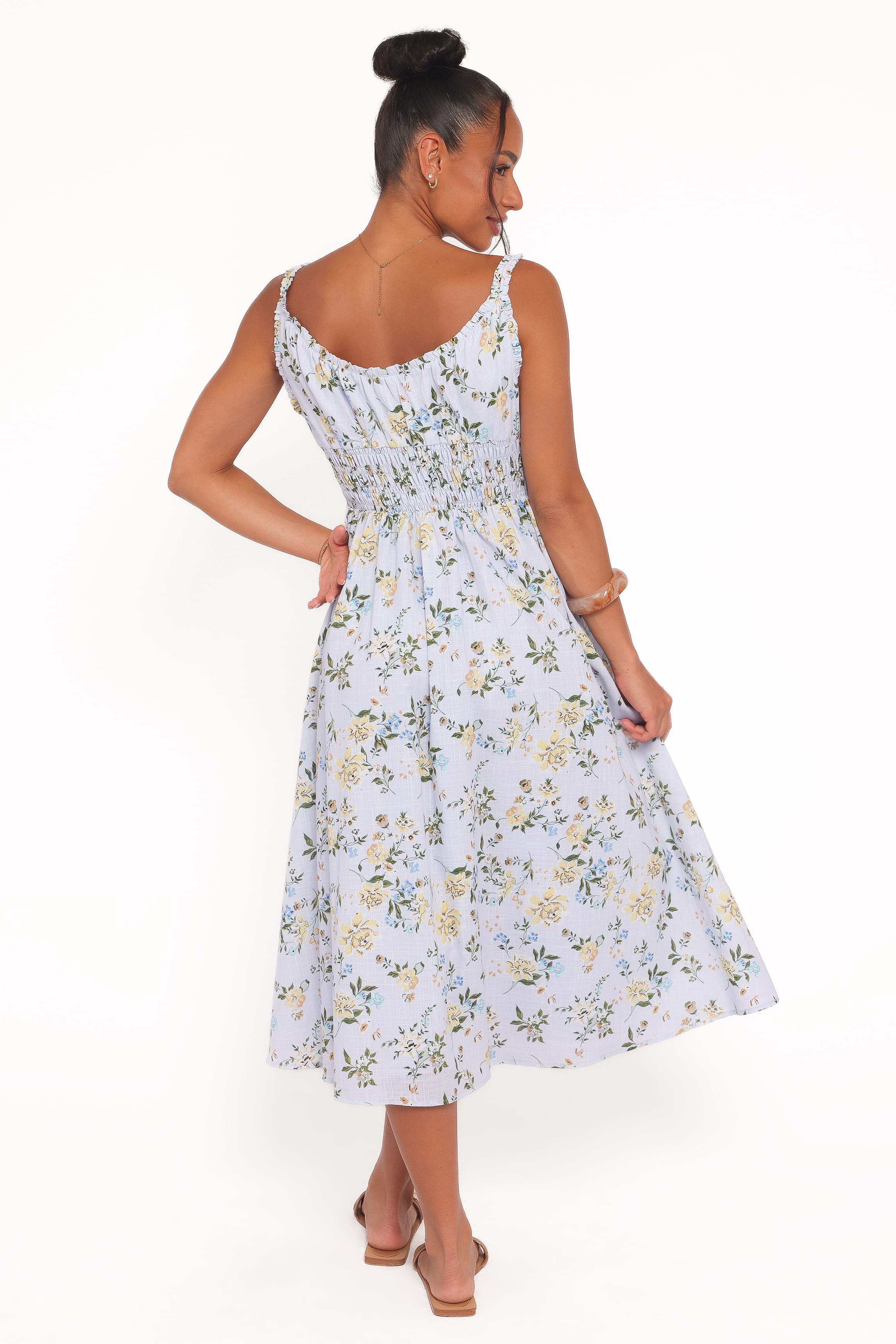DRESSES Auguste Midi Dress - Purple Floral
