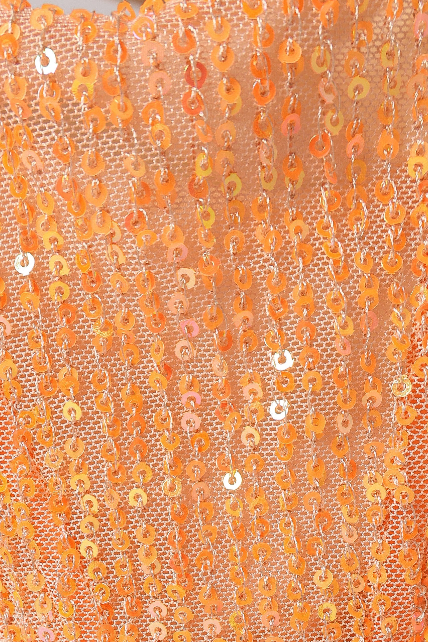 DRESSES @Avril Sequin Mini Dress - Light Orange