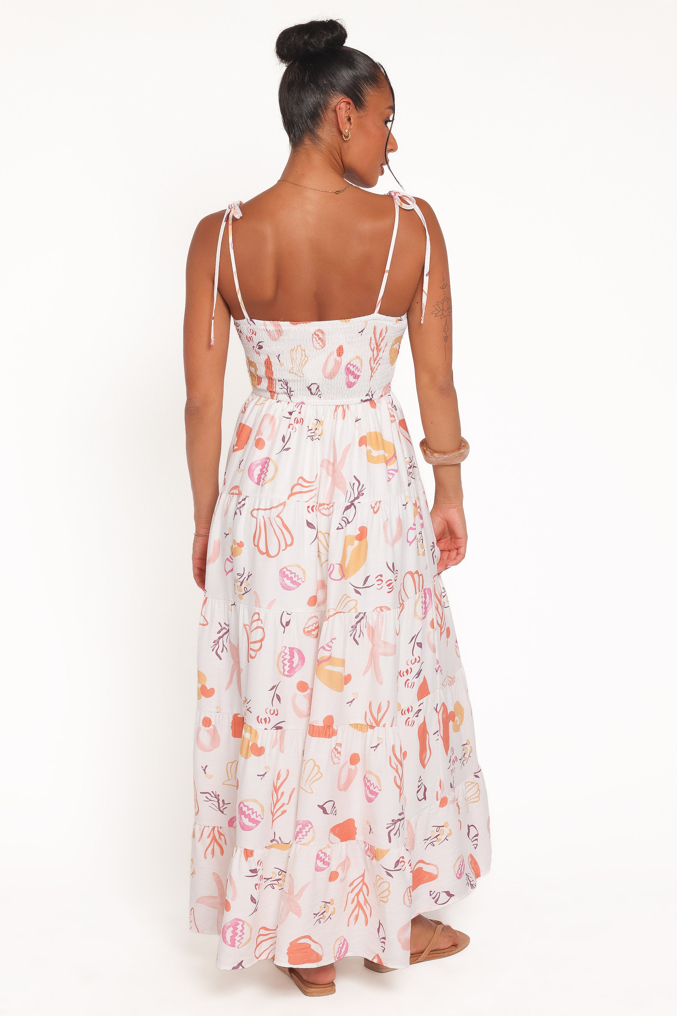 DRESSES Bairbre Maxi Dress - Pink Beach Print