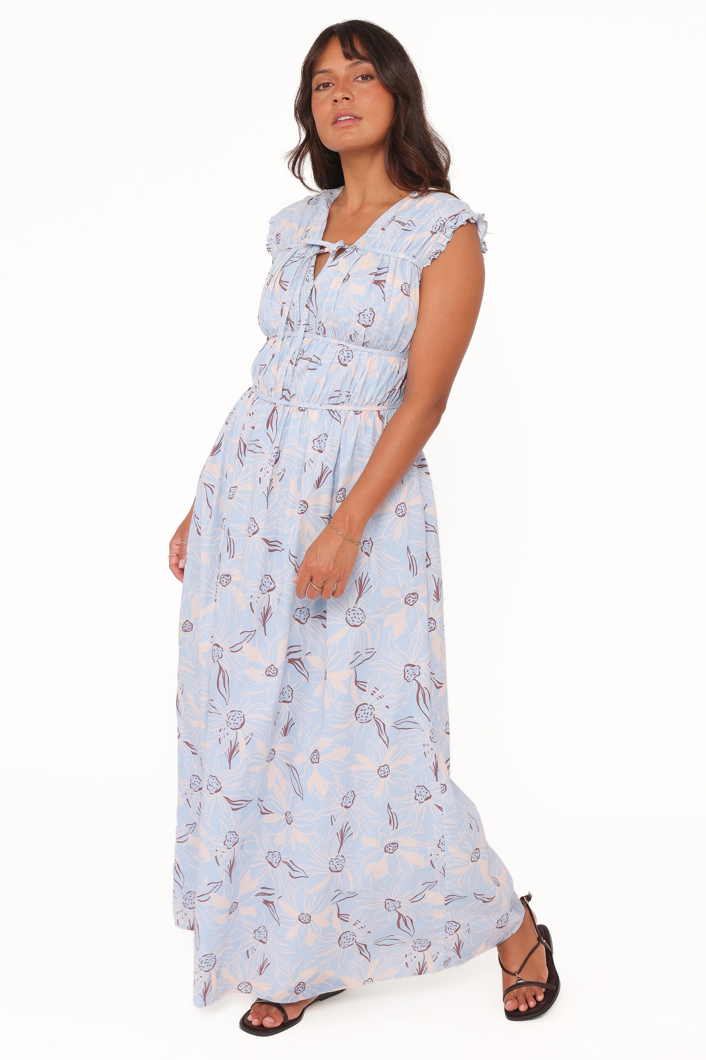 DRESSES Bancroft Maxi Dress - Blue Flannel Floral