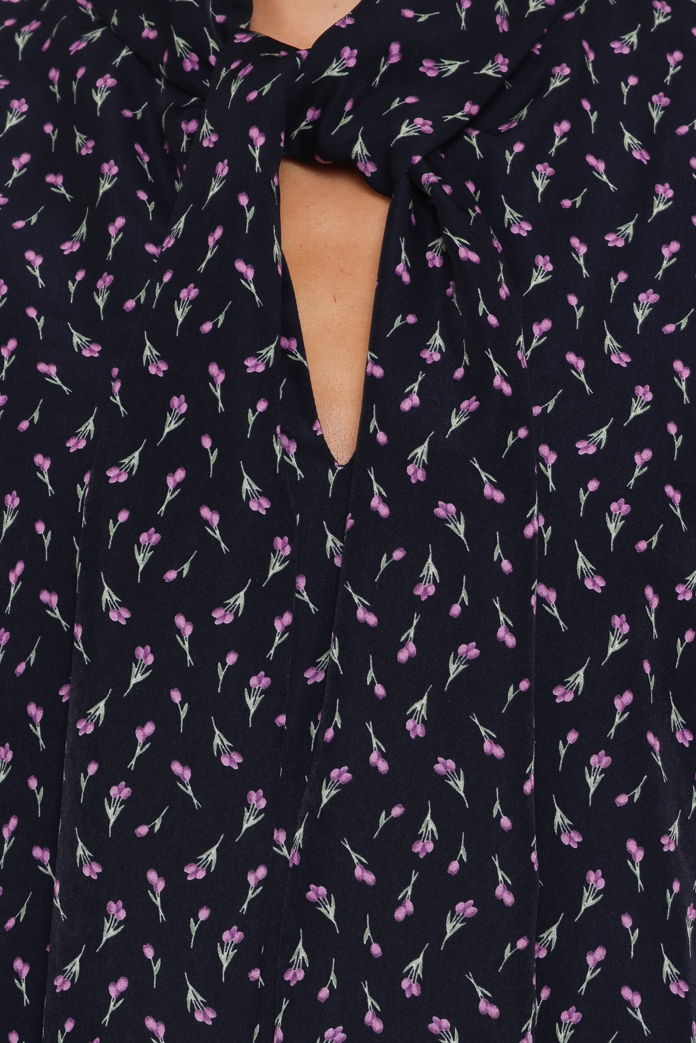 DRESSES Baylie Long Sleeve Mini Dress - Navy Tulip Floral