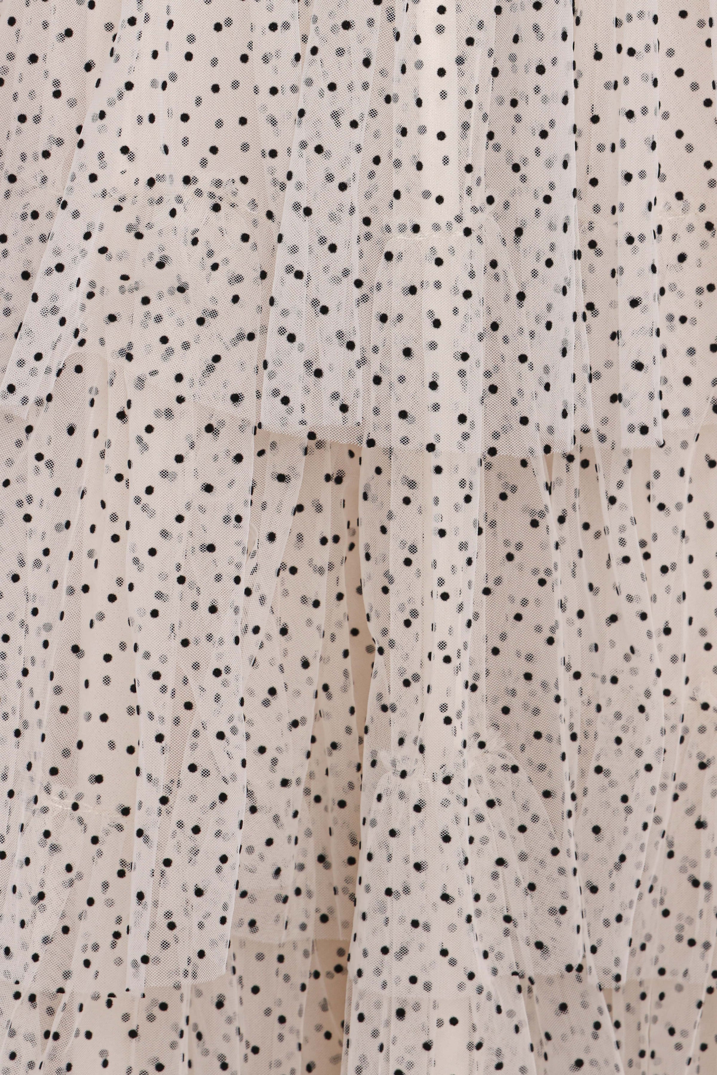 DRESSES Belle Maxi Dress - Cream Polka Dot