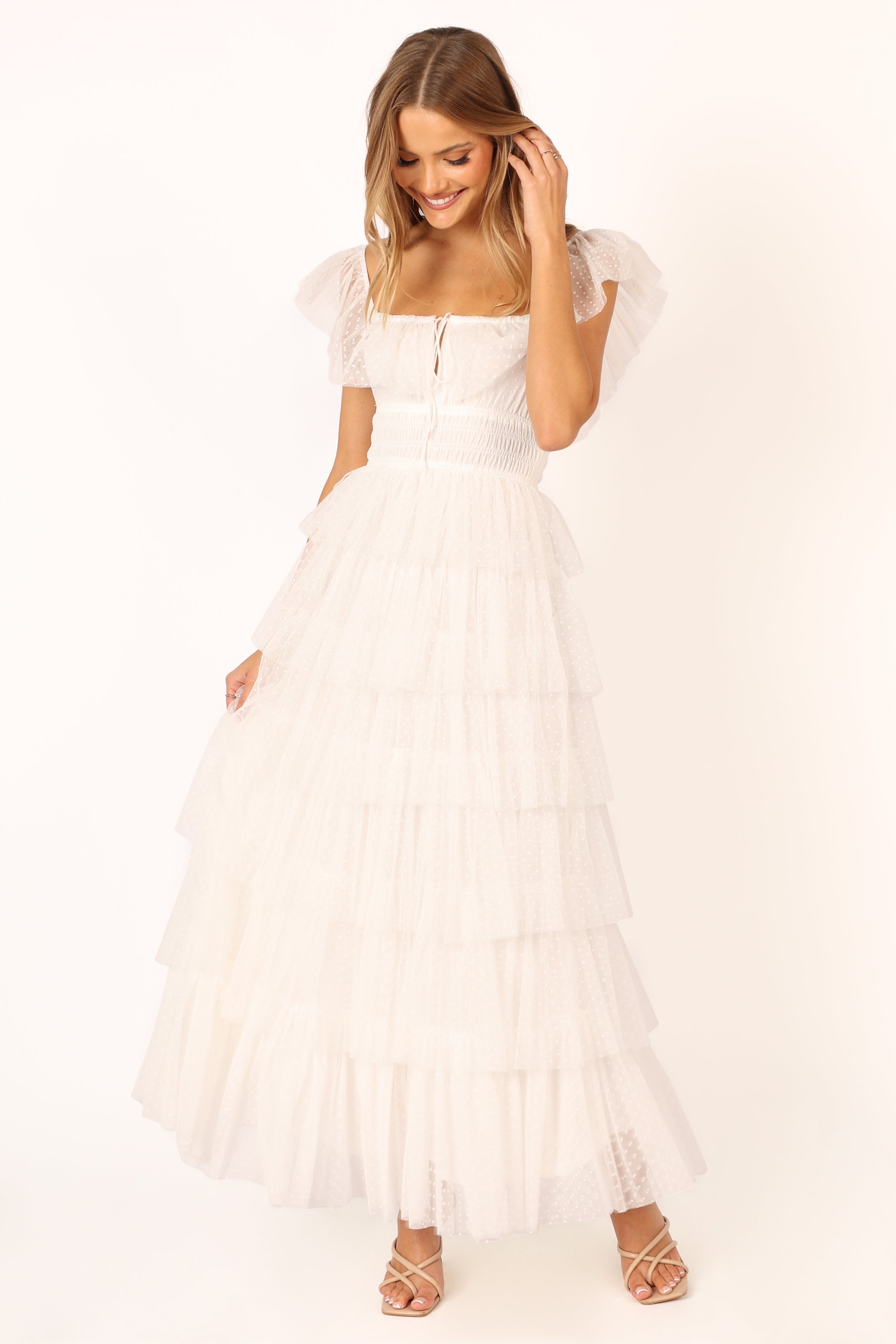 DRESSES @Belle Maxi Dress - Off White