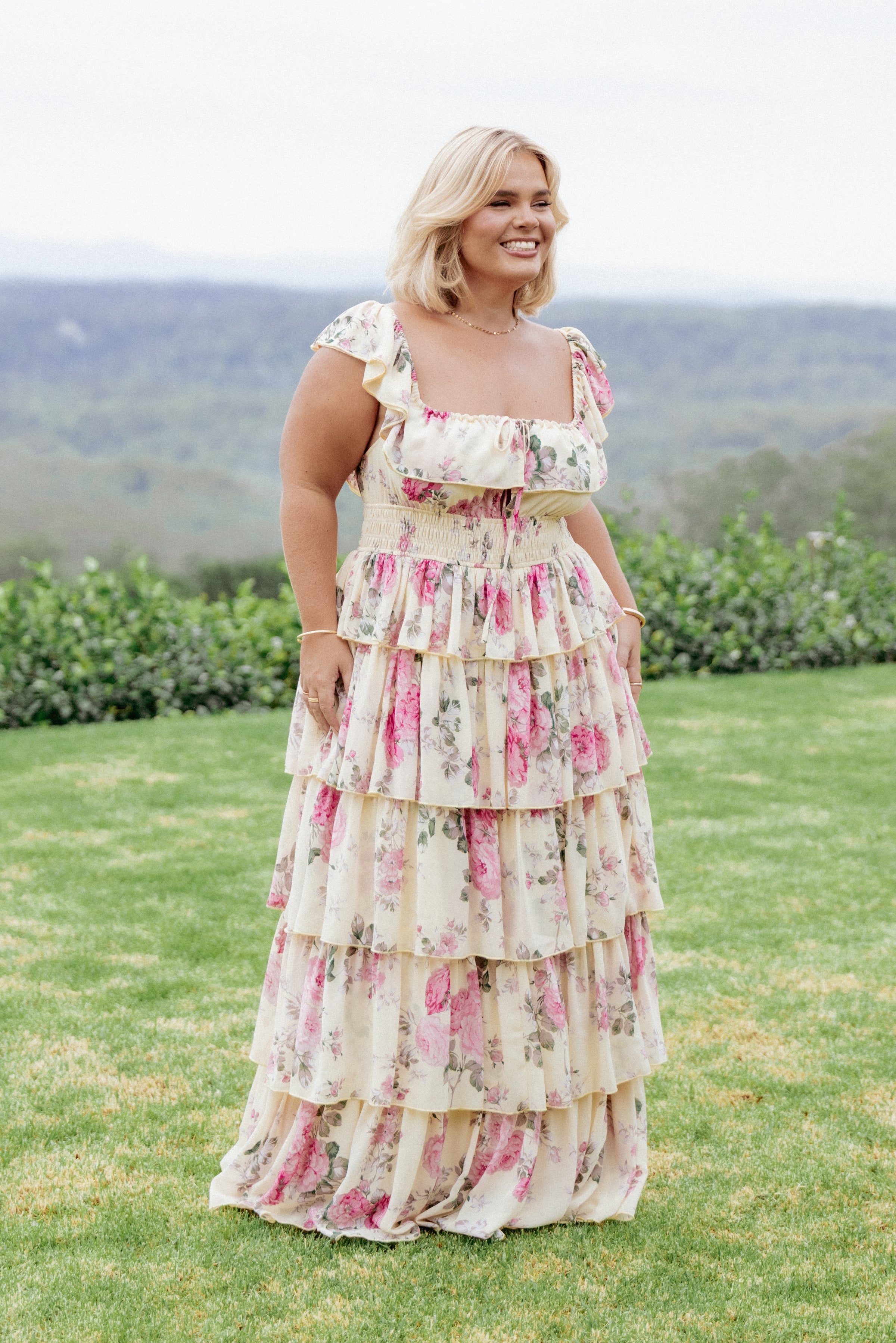 DRESSES Belle Maxi Dress - Yellow Floral