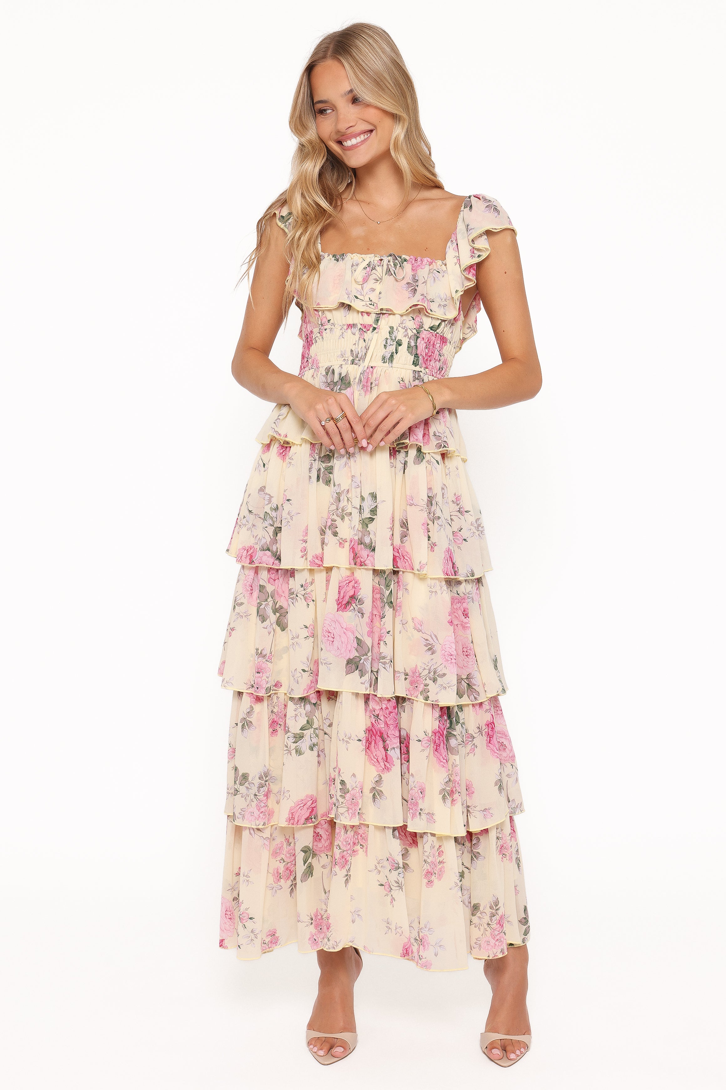 DRESSES Belle Maxi Dress - Yellow Floral