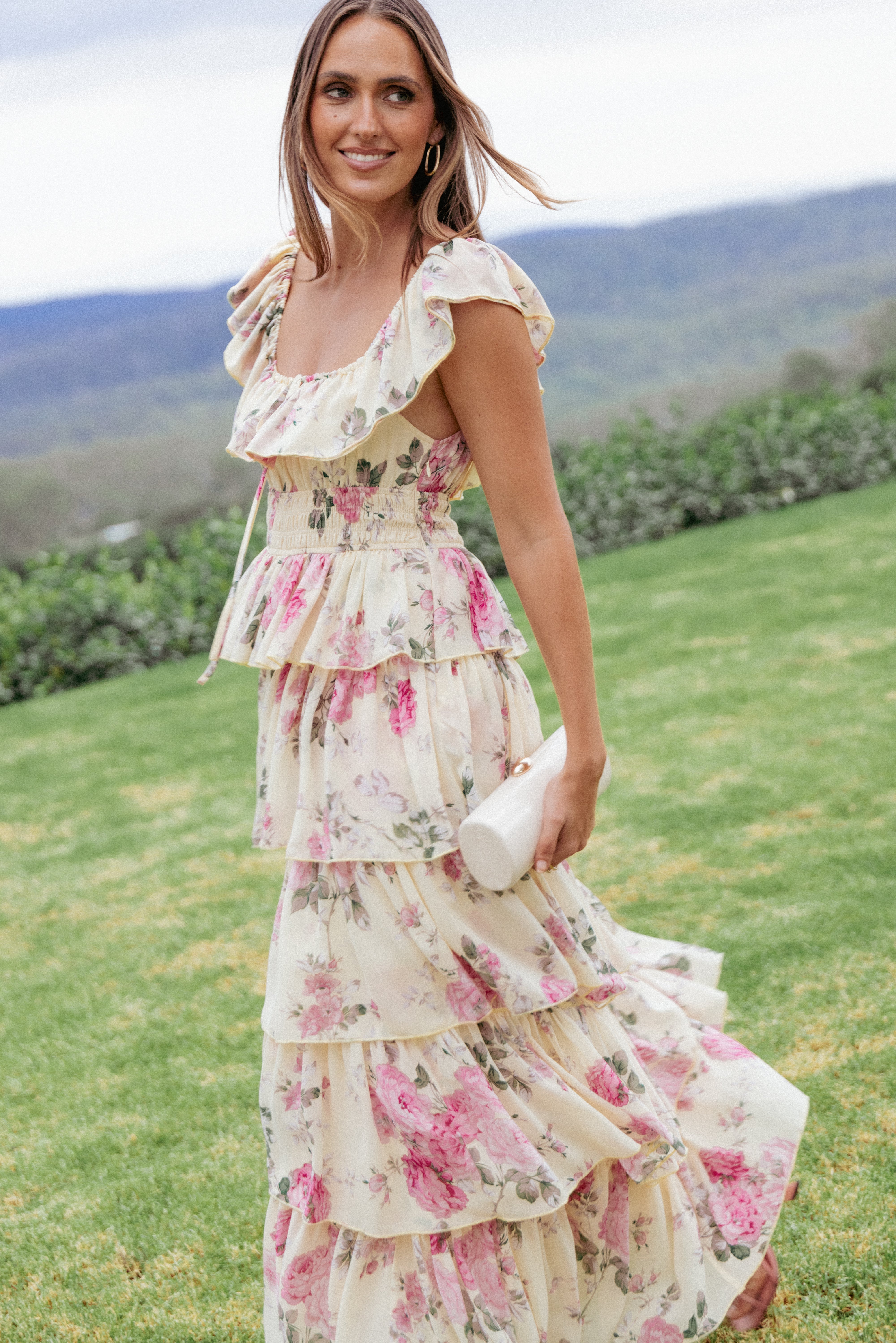 DRESSES Belle Maxi Dress - Yellow Floral
