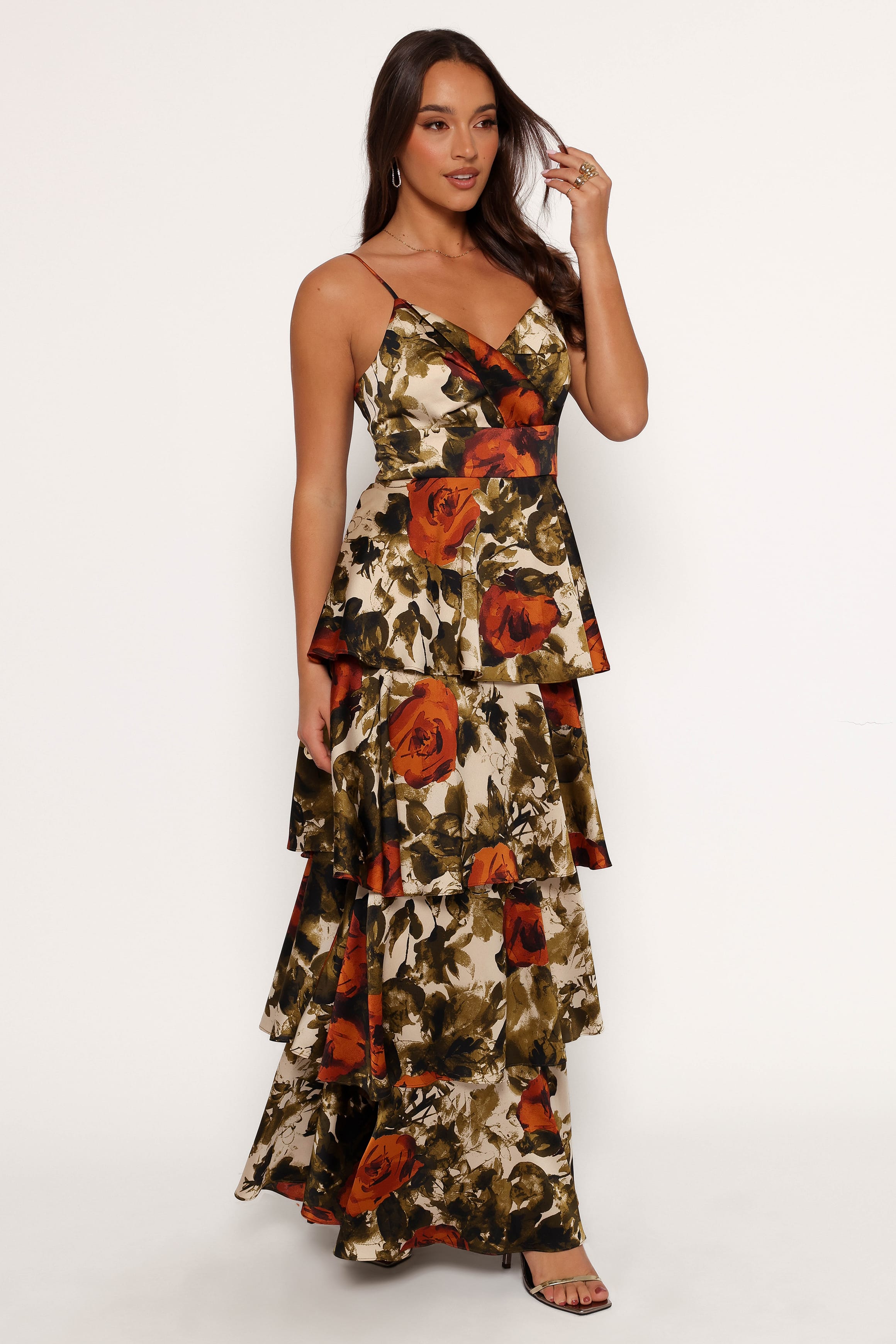 DRESSES Benny Maxi Dress - Rust/Olive