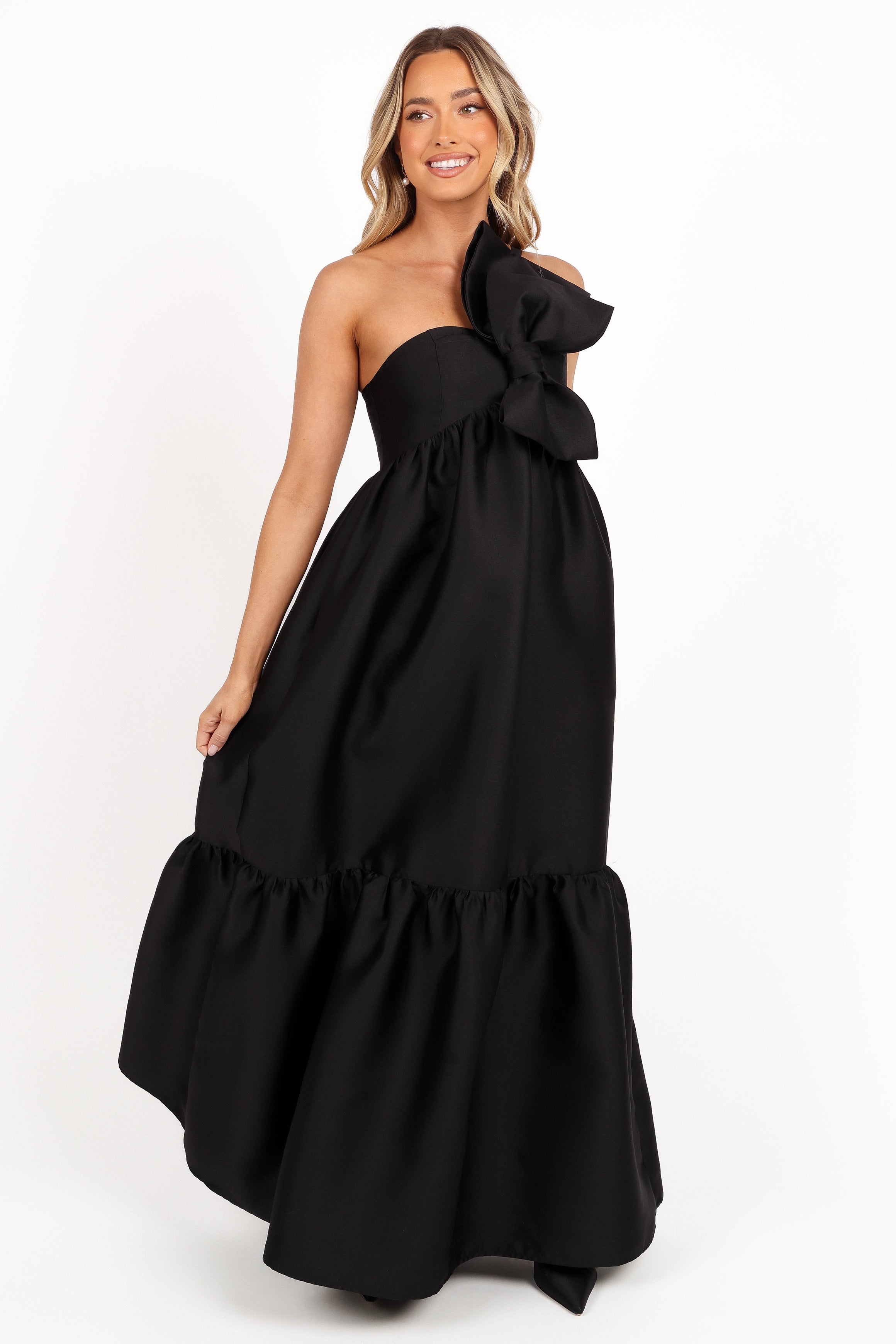 DRESSES Betina Bow Front Maxi Dress - Black