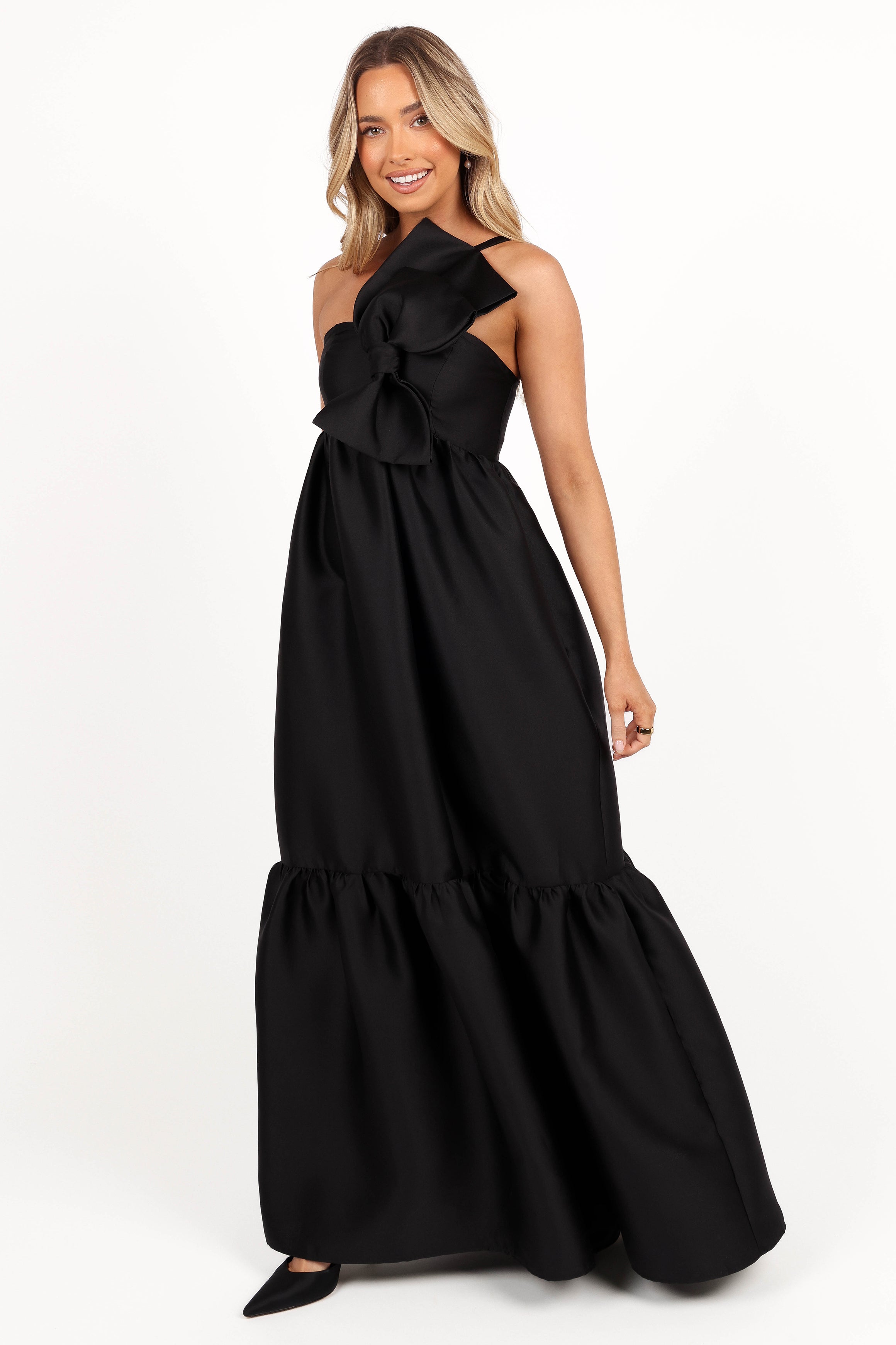 DRESSES Betina Bow Front Maxi Dress - Black