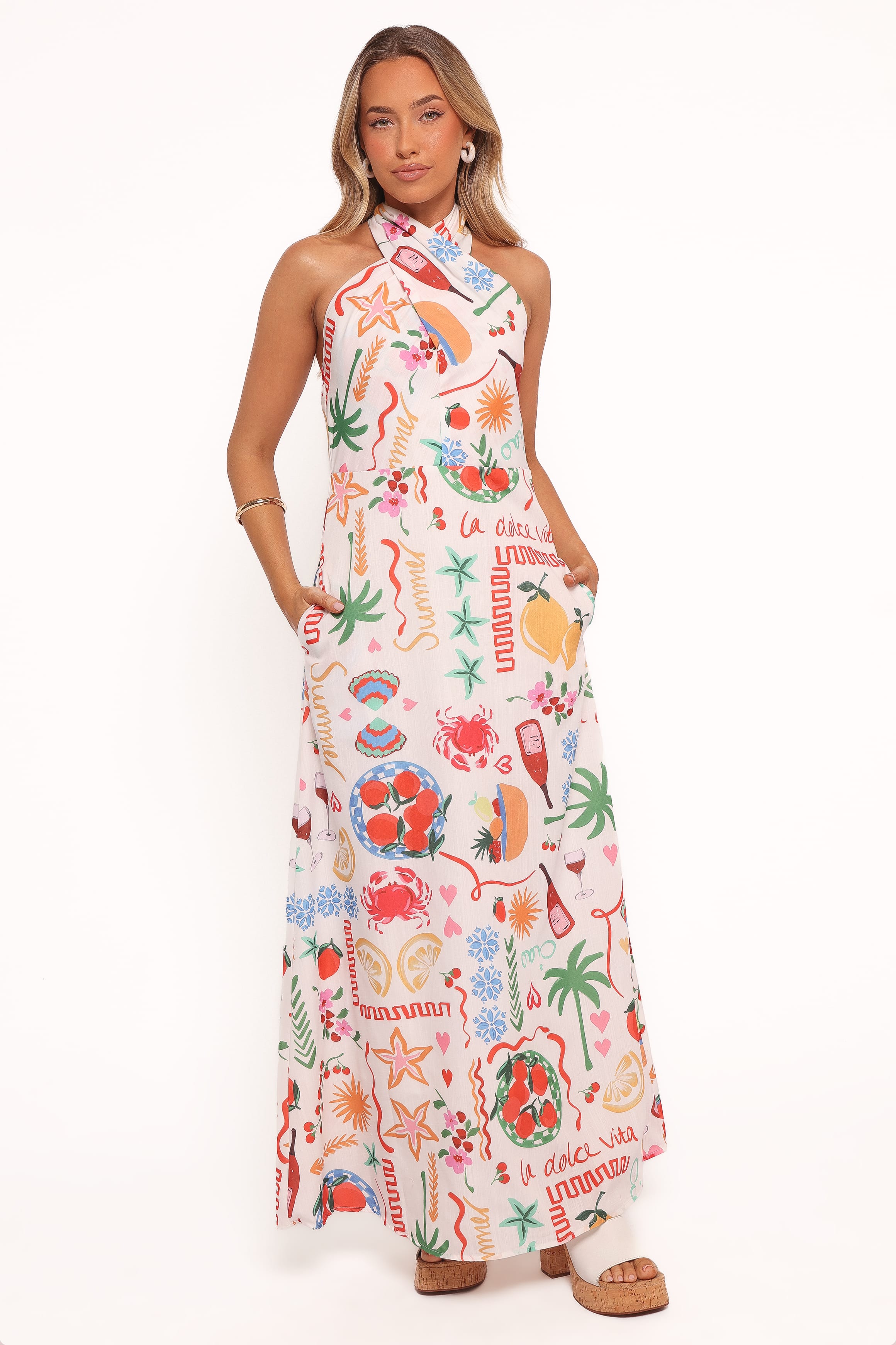 DRESSES Betsy Halterneck Maxi Dress - Dolce Vita