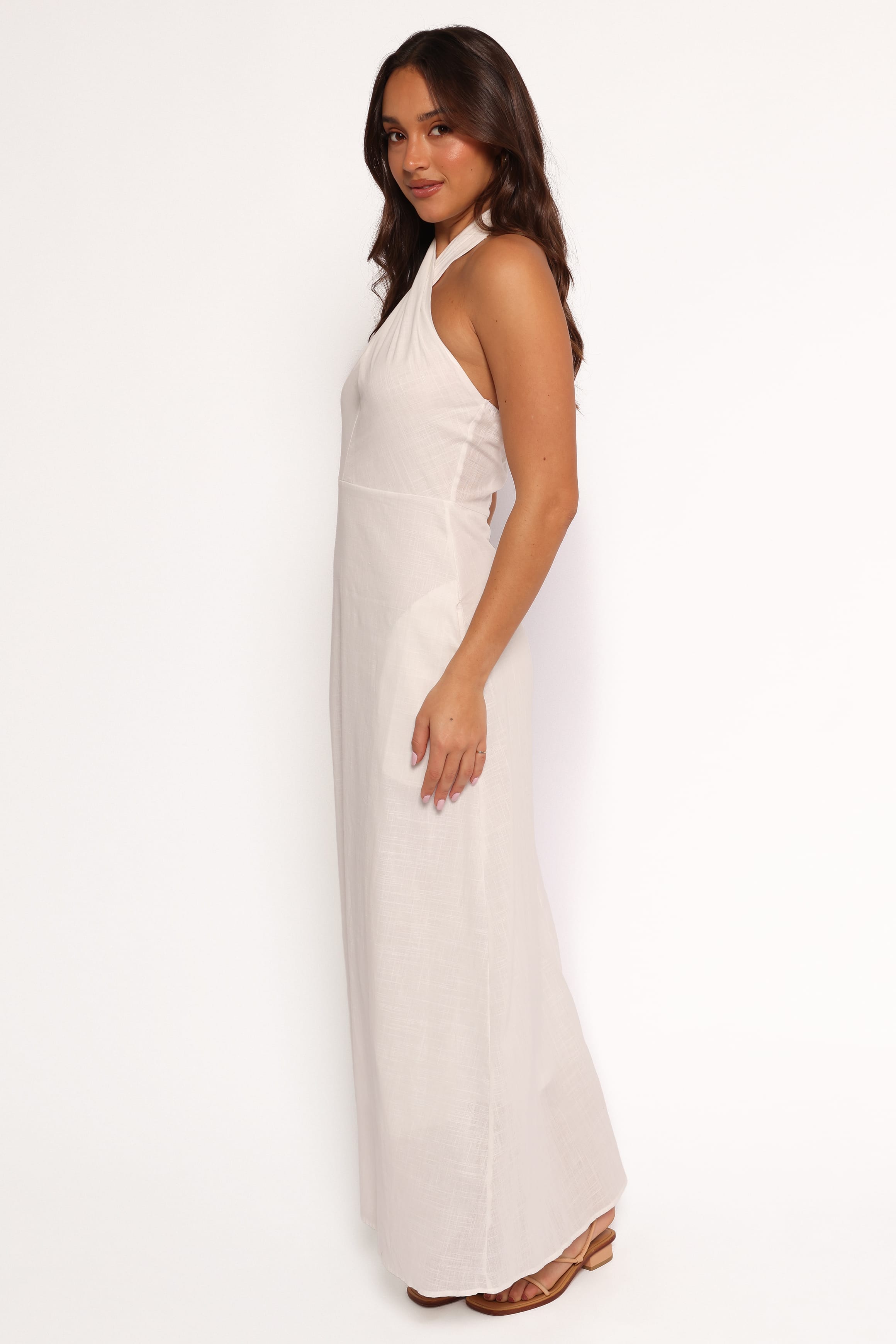 DRESSES Betsy Halterneck Maxi Dress - White