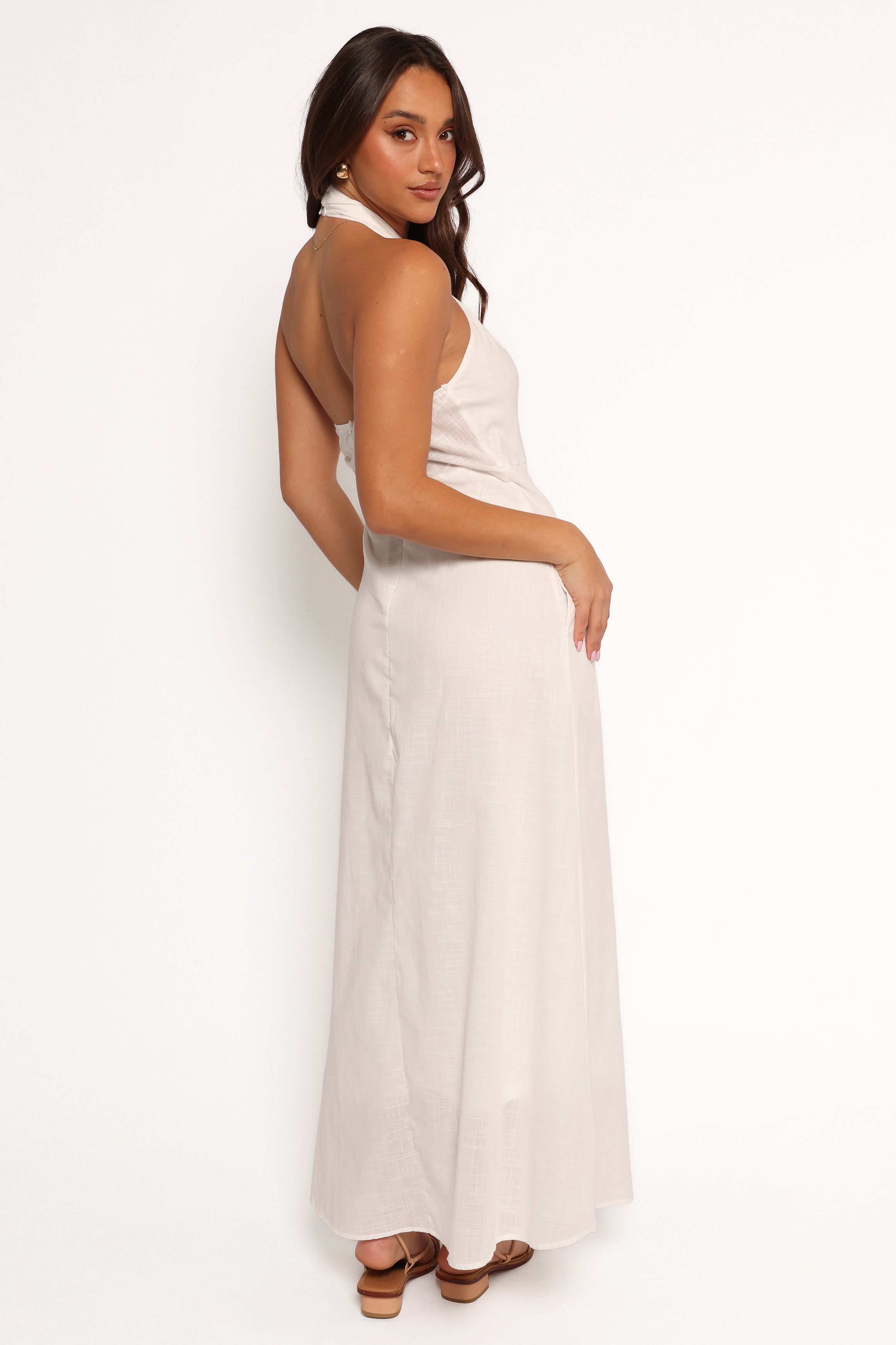 DRESSES Betsy Halterneck Maxi Dress - White