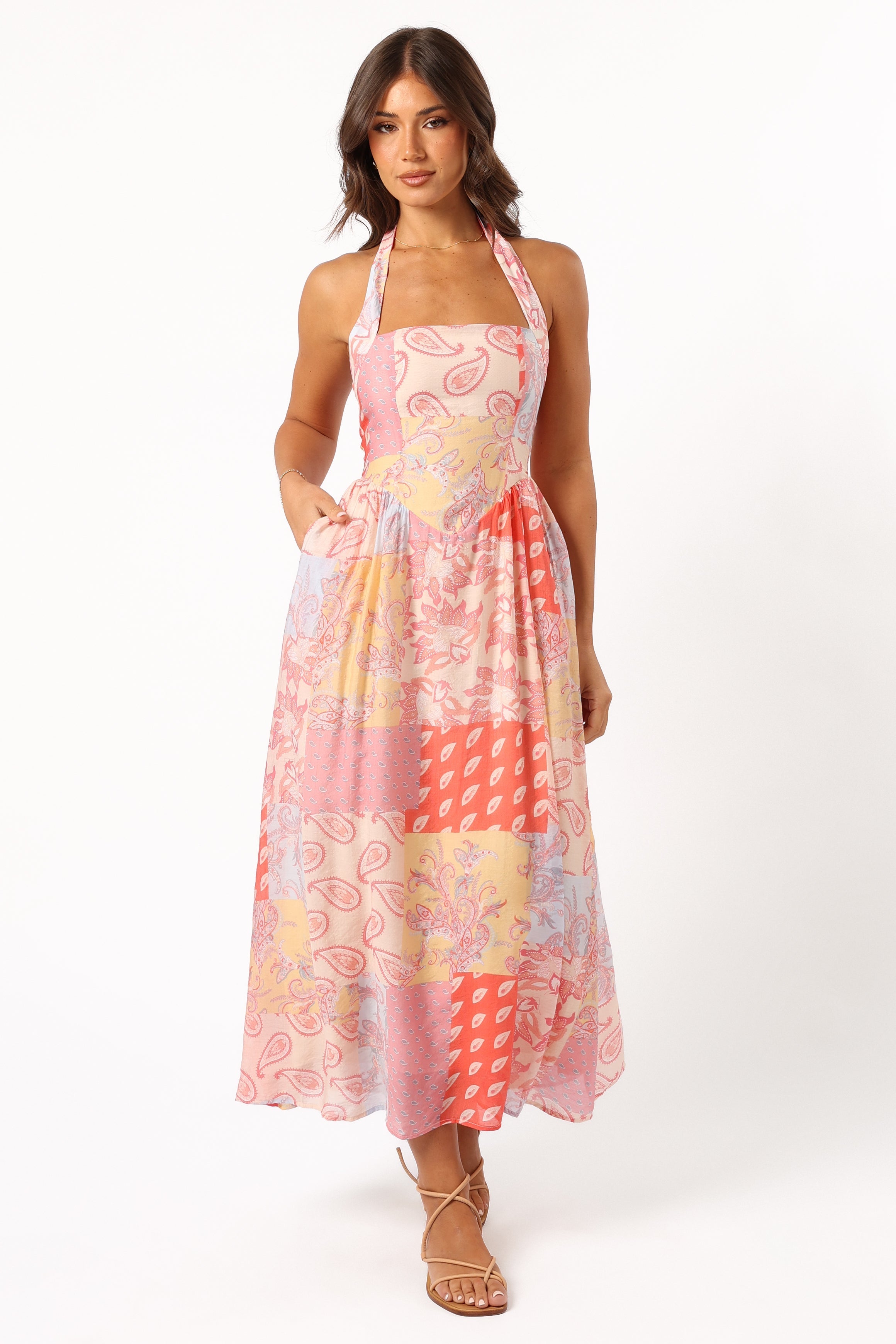 DRESSES @Blaire Maxi Dress - Pink Multi