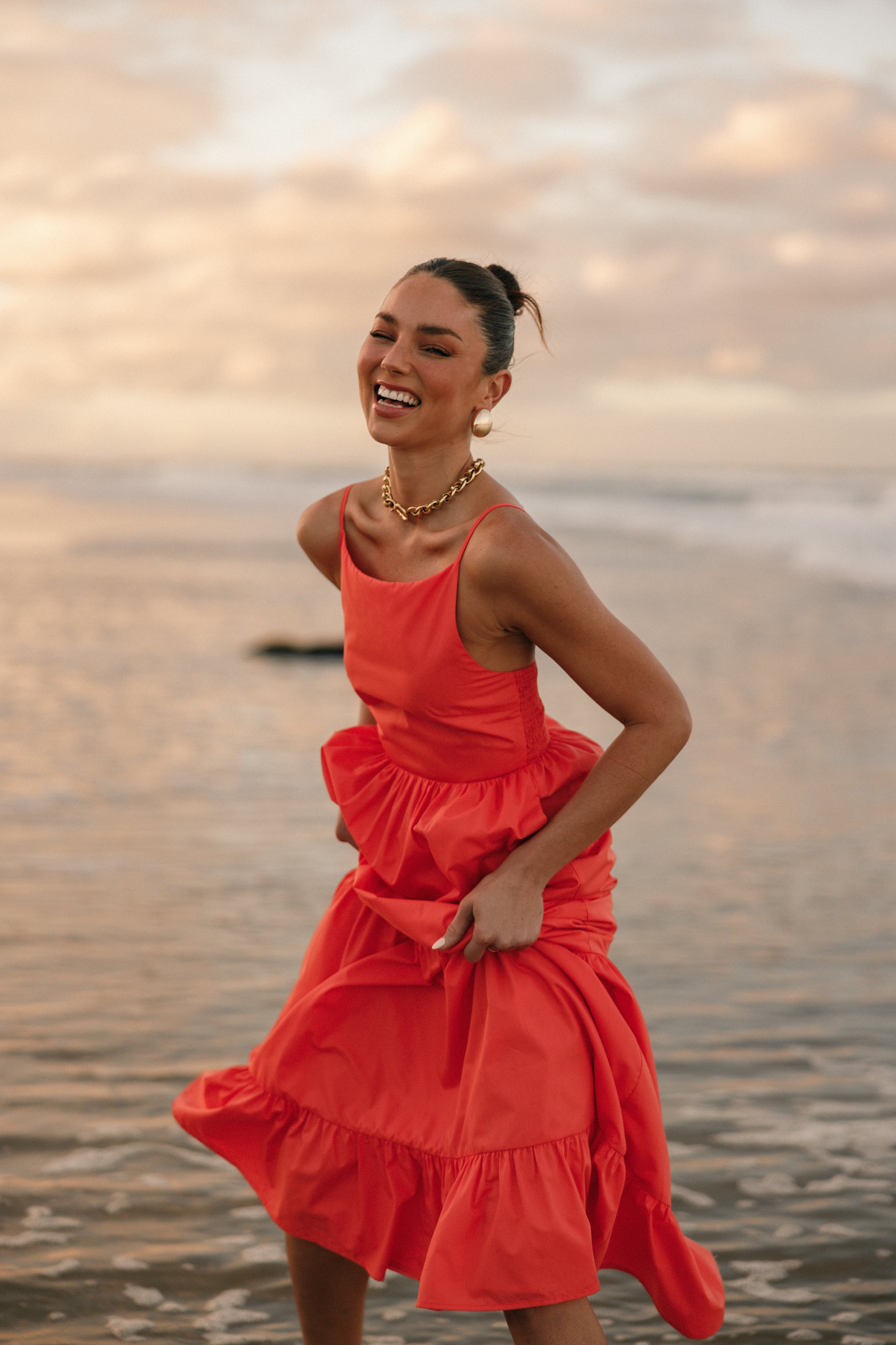 DRESSES @Blakely Maxi Dress - Orange (Hold for Euro Summer)