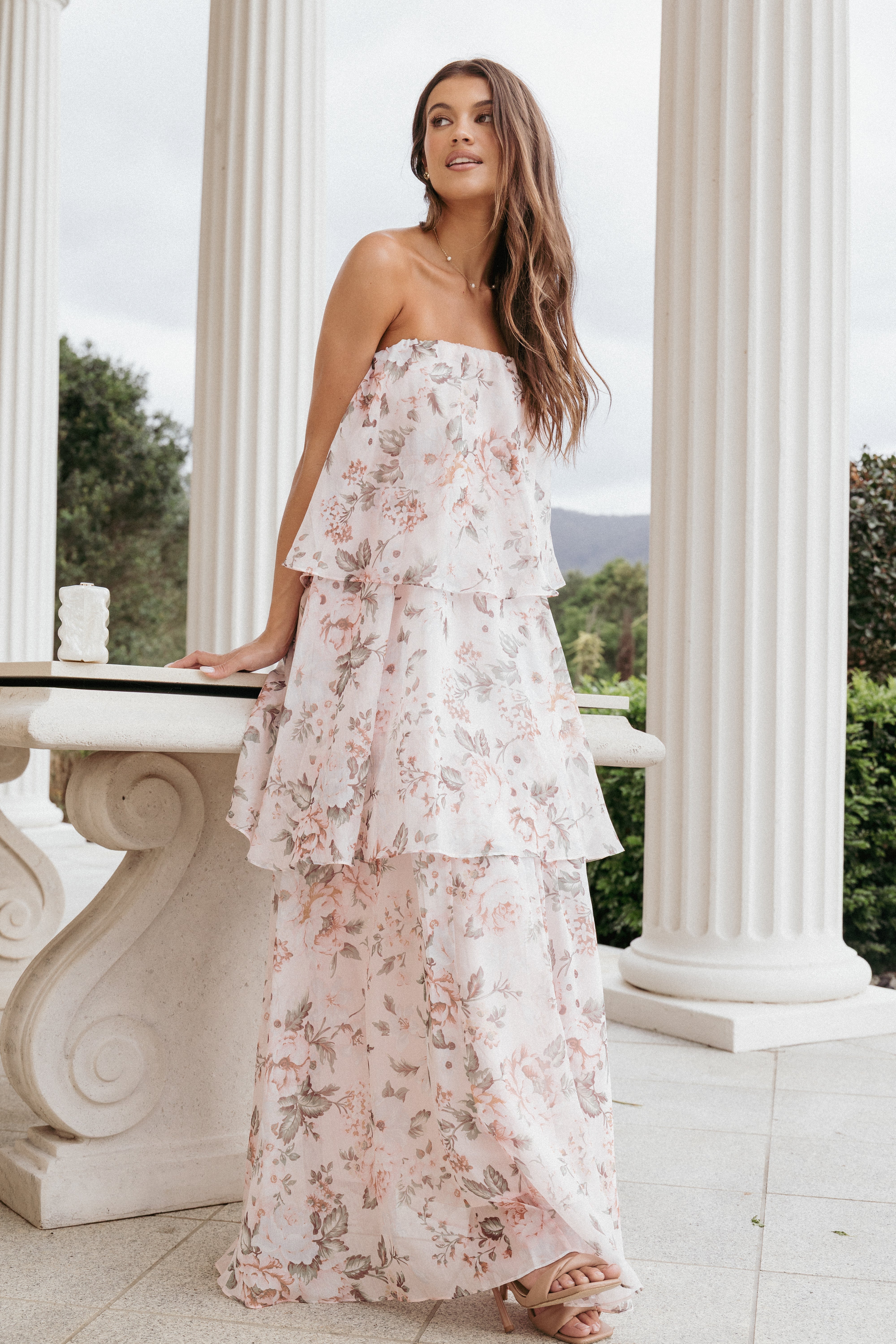 DRESSES Bloom Strapless Maxi Dress - Floral