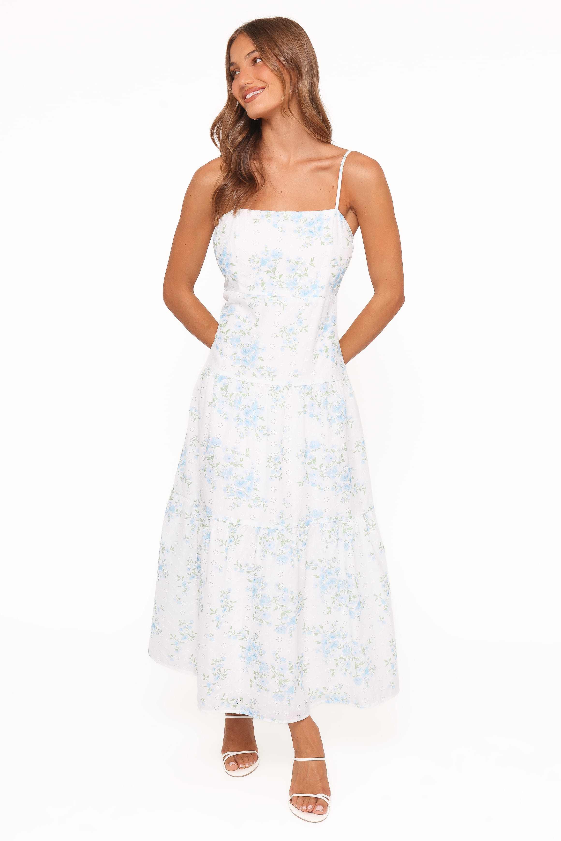 DRESSES Botanique Midi Dress - Blue Floral