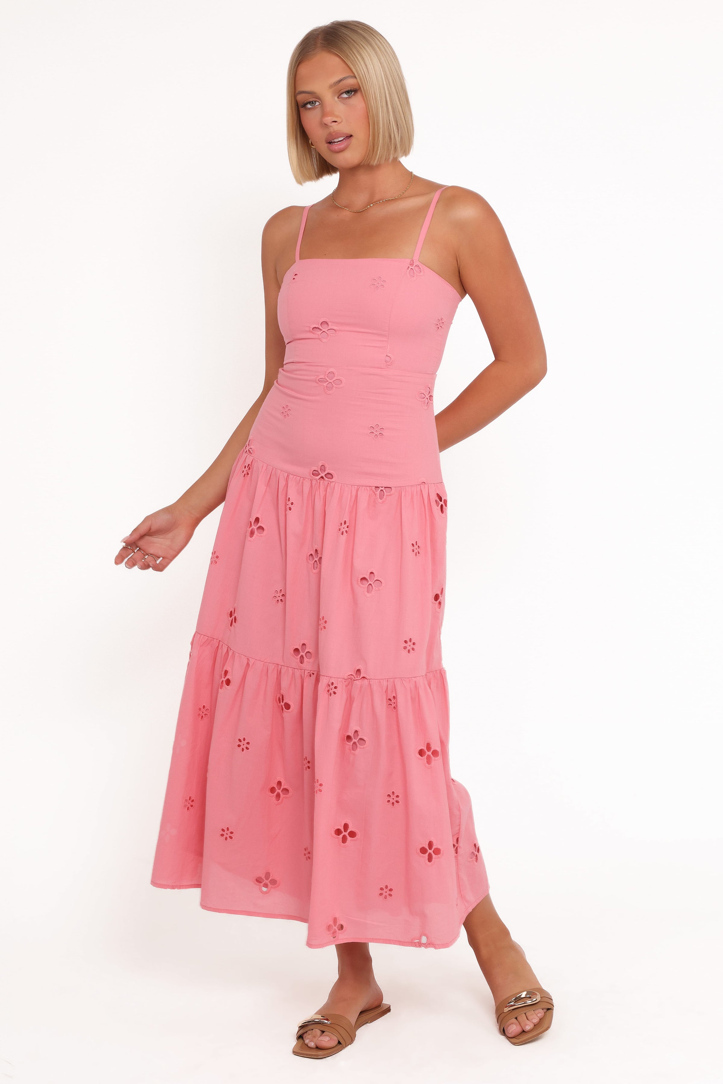 DRESSES Botanique Midi Dress - Rose Broderie