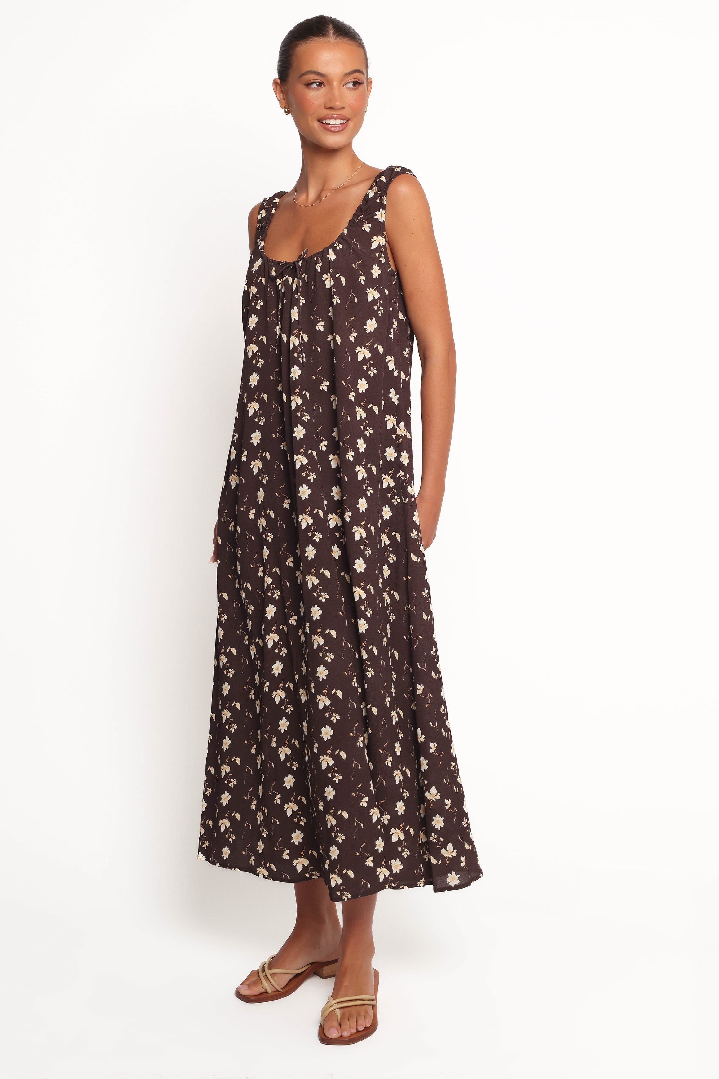 DRESSES Bowman Maxi Dress - Brown Floral