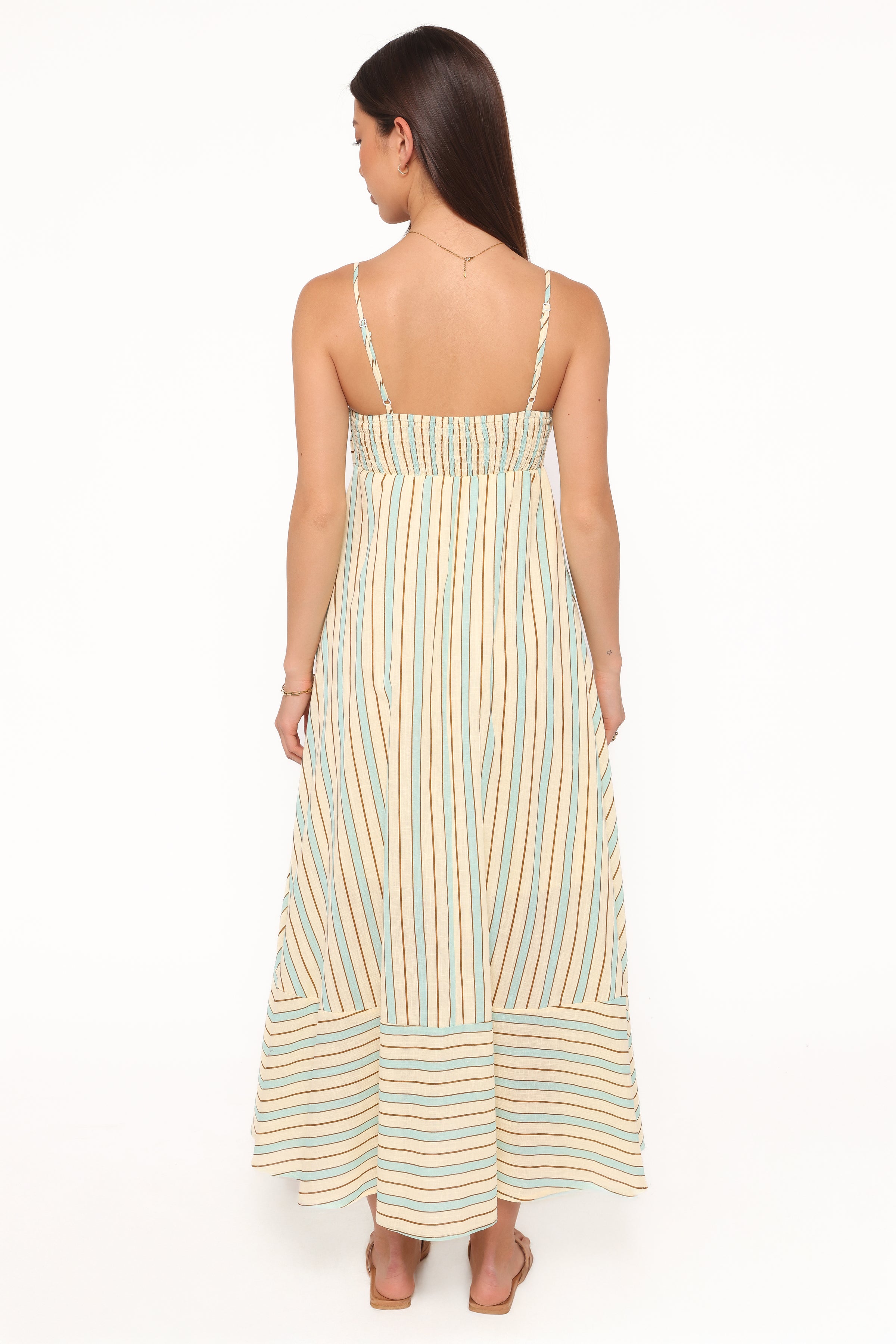DRESSES Brea Maxi Dress - Green Stripe