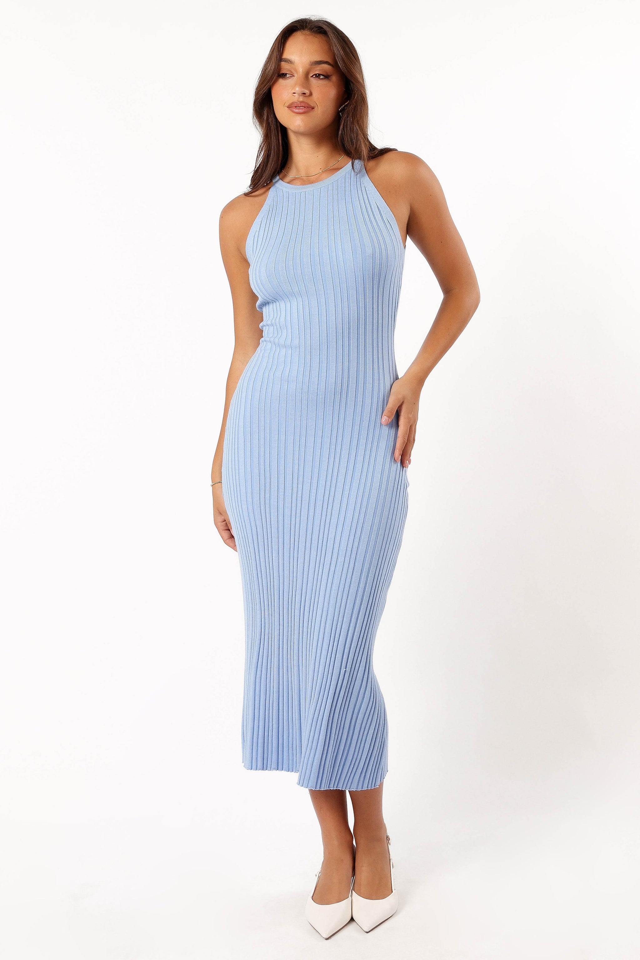 Pastis long dress dusty blue main image 0