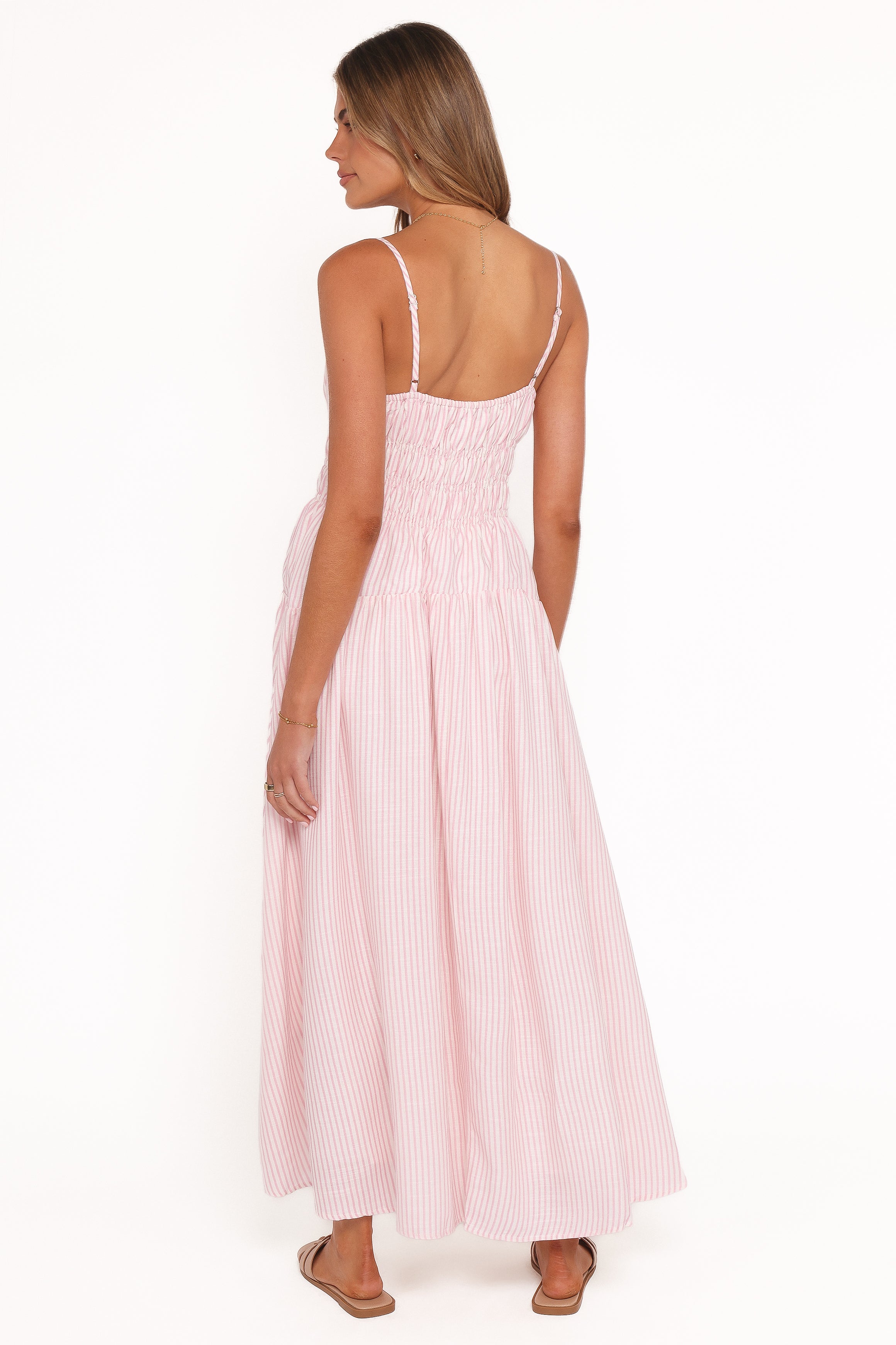 DRESSES Brittany Maxi Dress - Pink Stripe