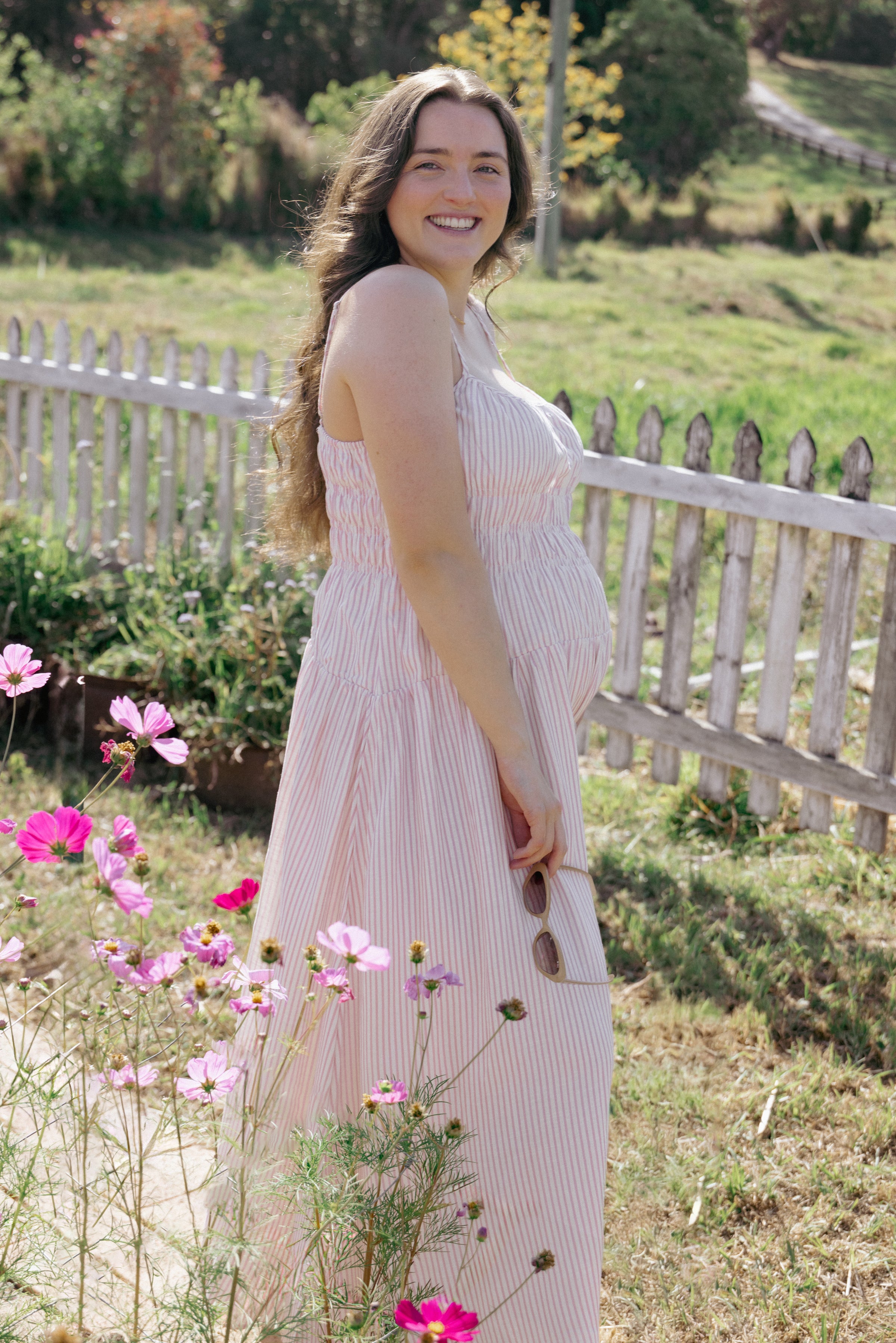 DRESSES Brittany Maxi Dress - Pink Stripe