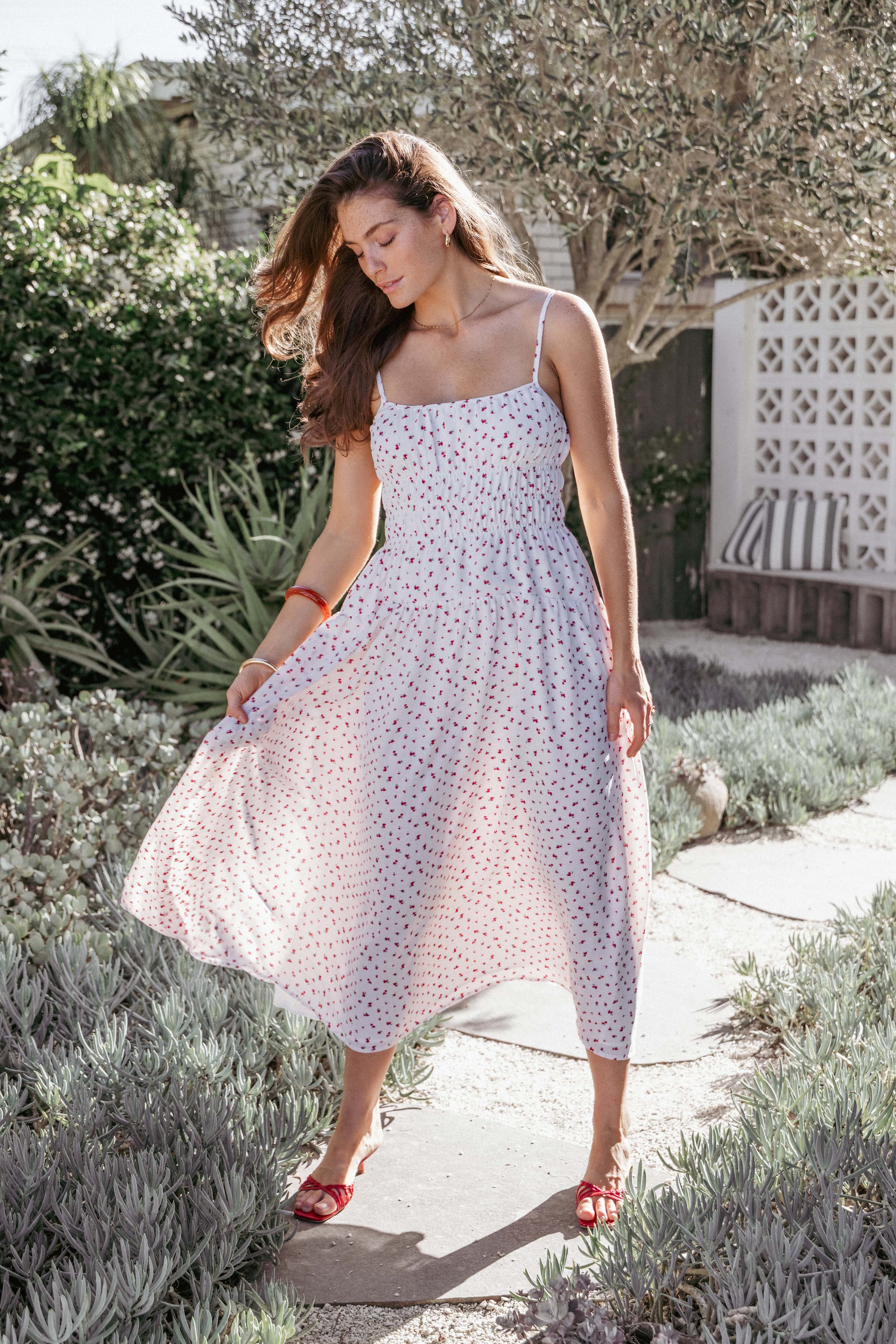 DRESSES Brittany Maxi Dress - Red Floral