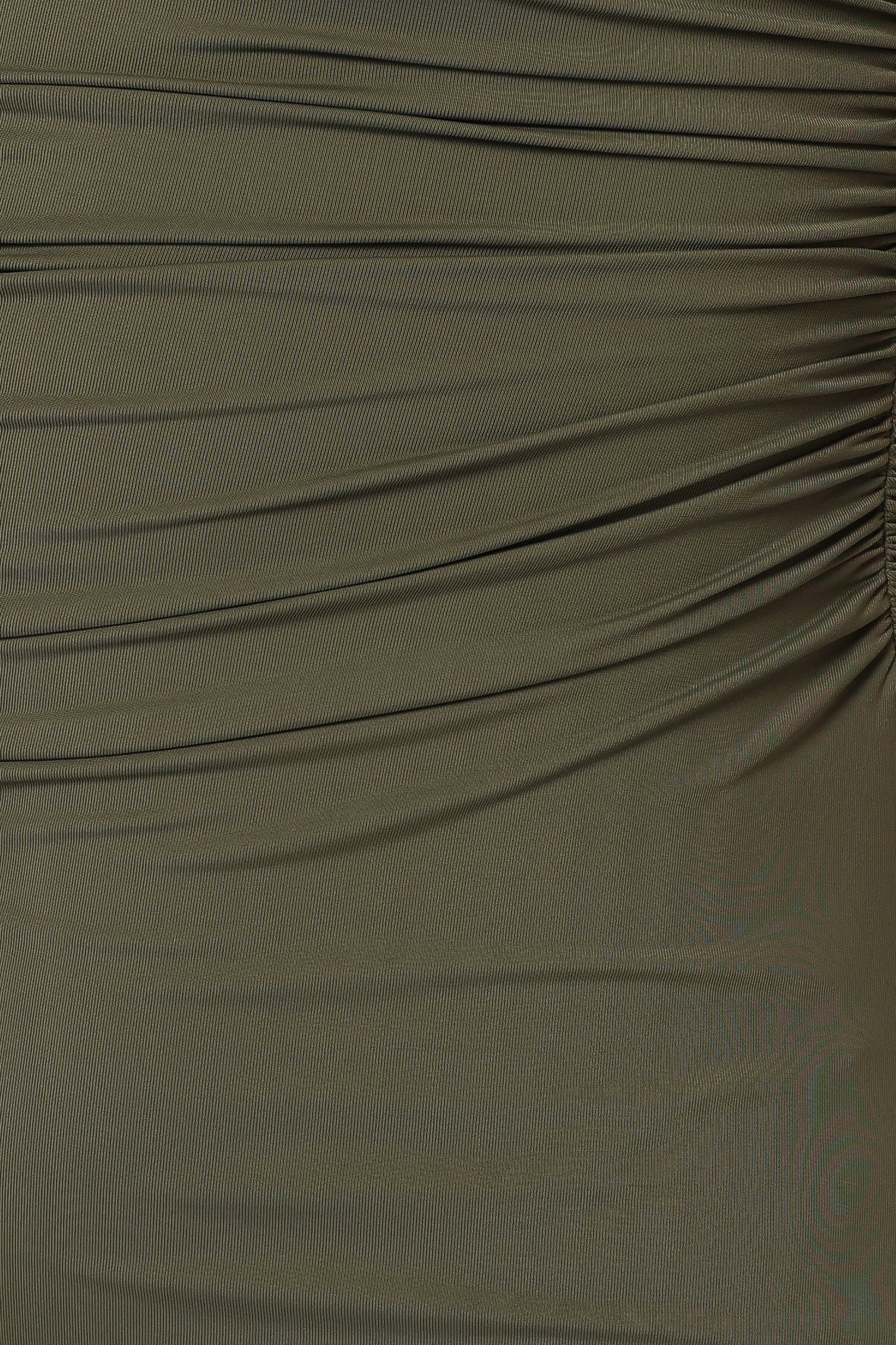 DRESSES @Brixley Strapless Maxi Dress - Khaki