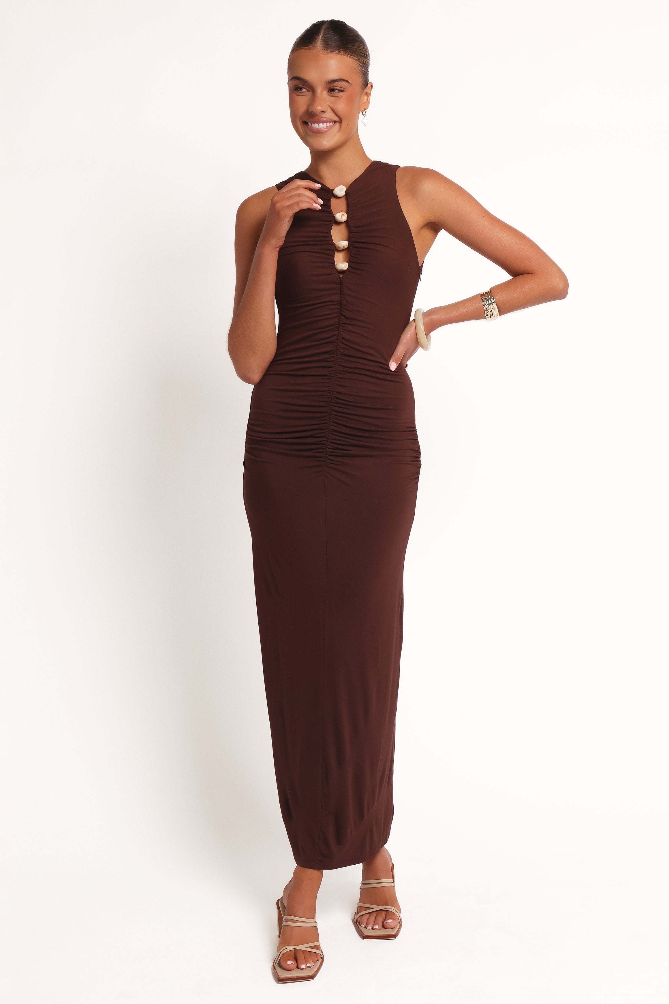 DRESSES Brody Midi Dress - Chocolate