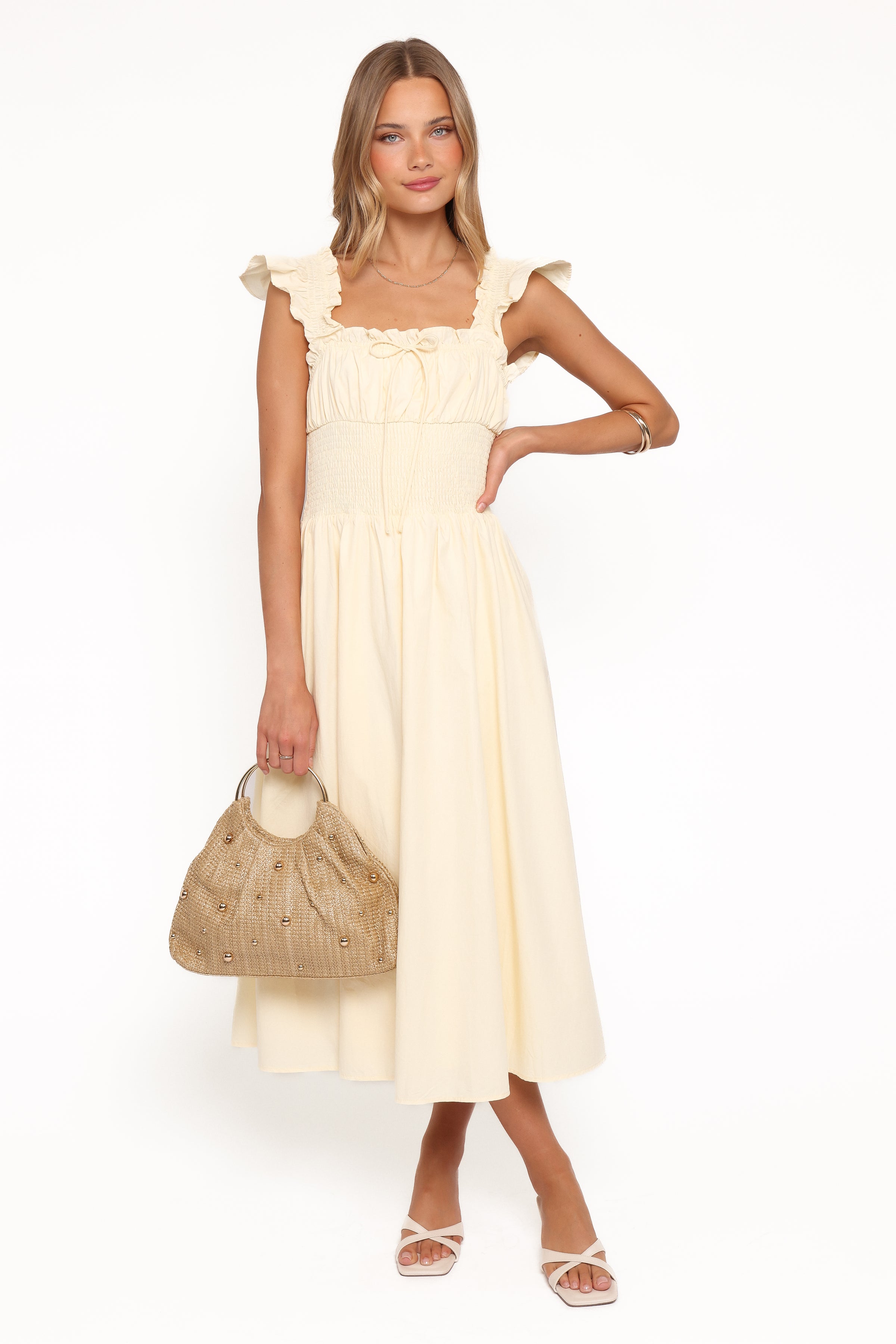 DRESSES Bronte Midi Dress - Butter Yellow