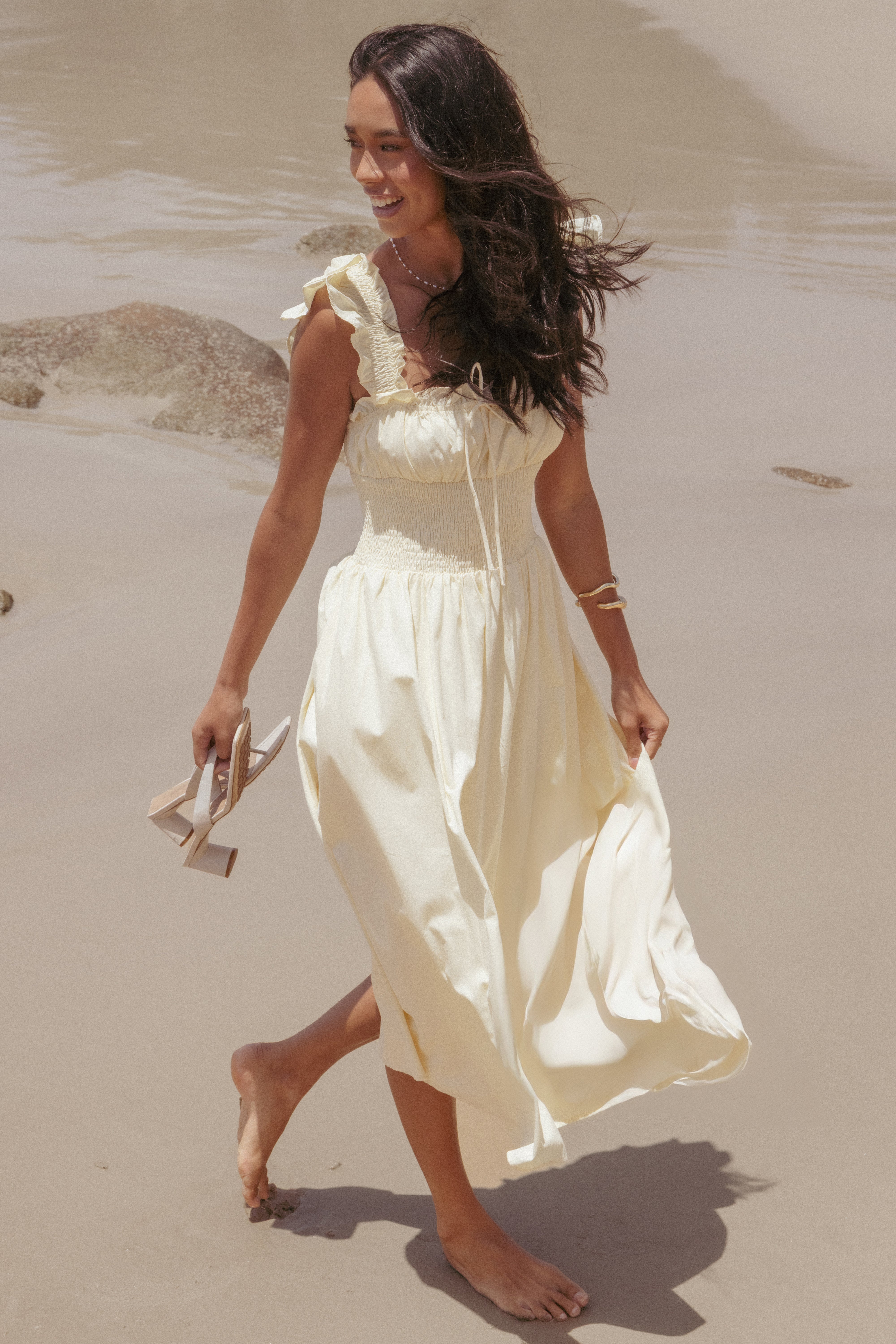 DRESSES Bronte Midi Dress - Butter Yellow