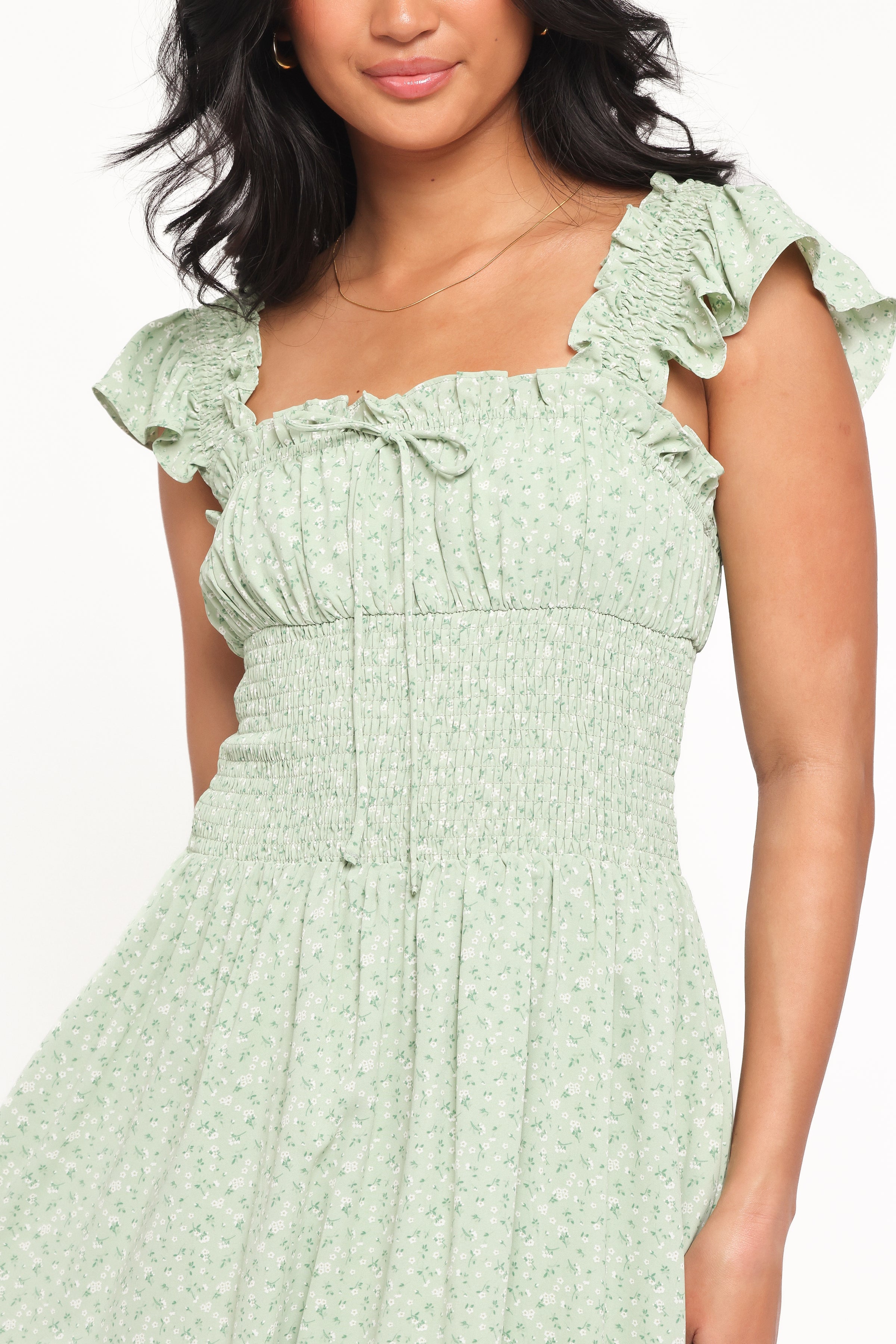 DRESSES Bronte Midi Dress - Green Floral