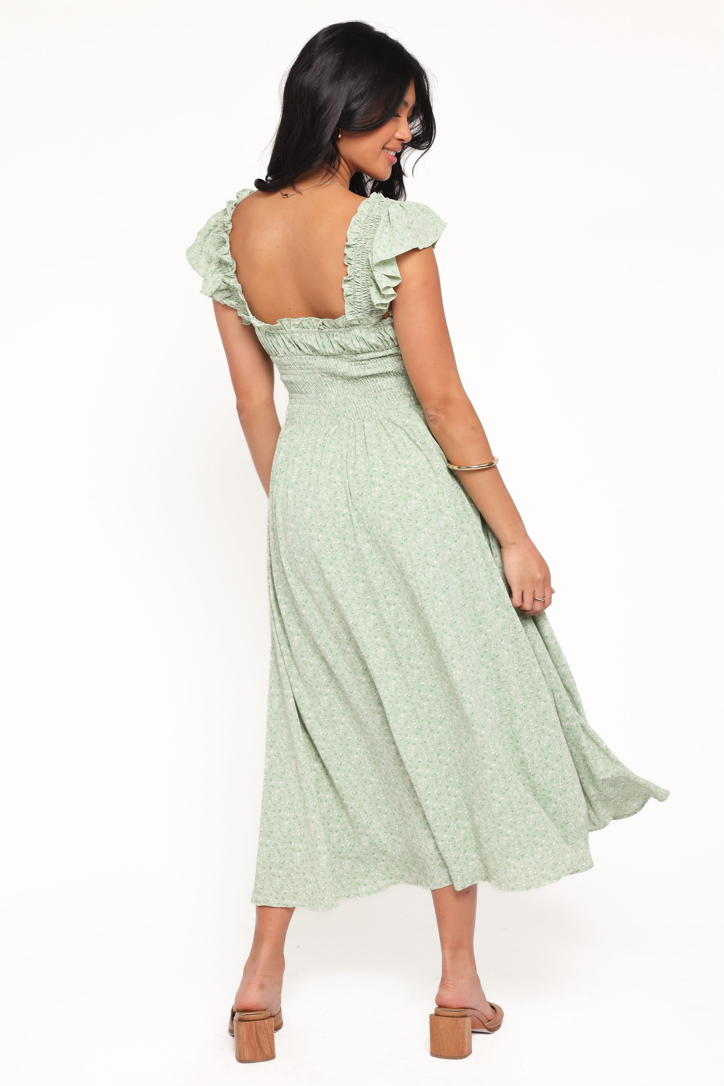DRESSES Bronte Midi Dress - Green Floral