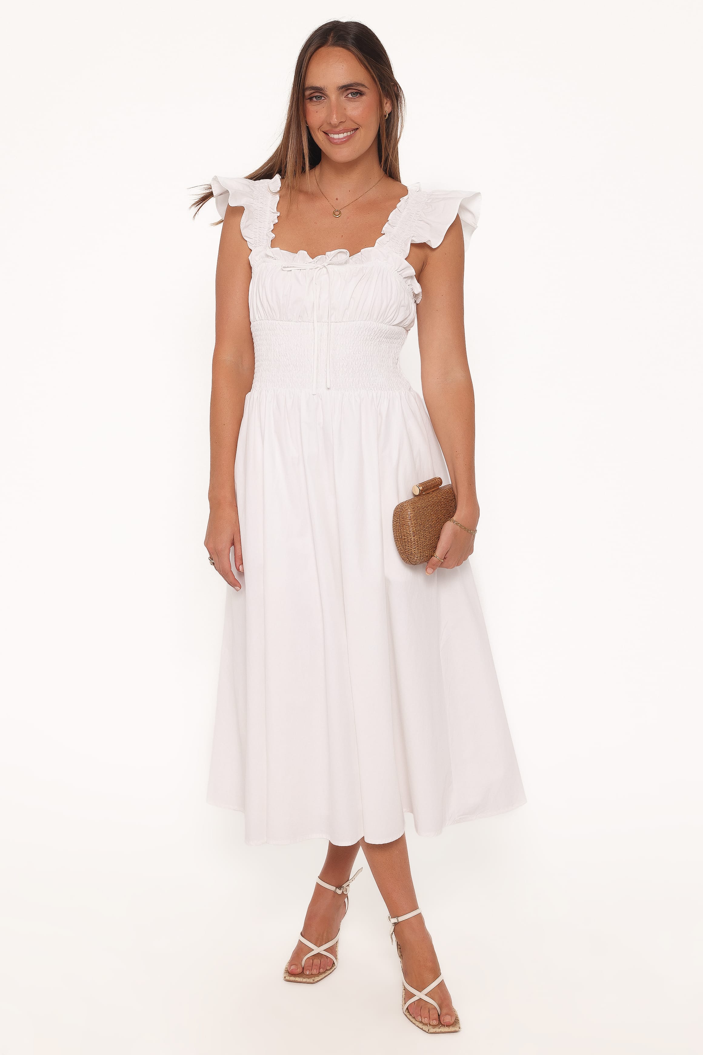 DRESSES Bronte Midi Dress - White