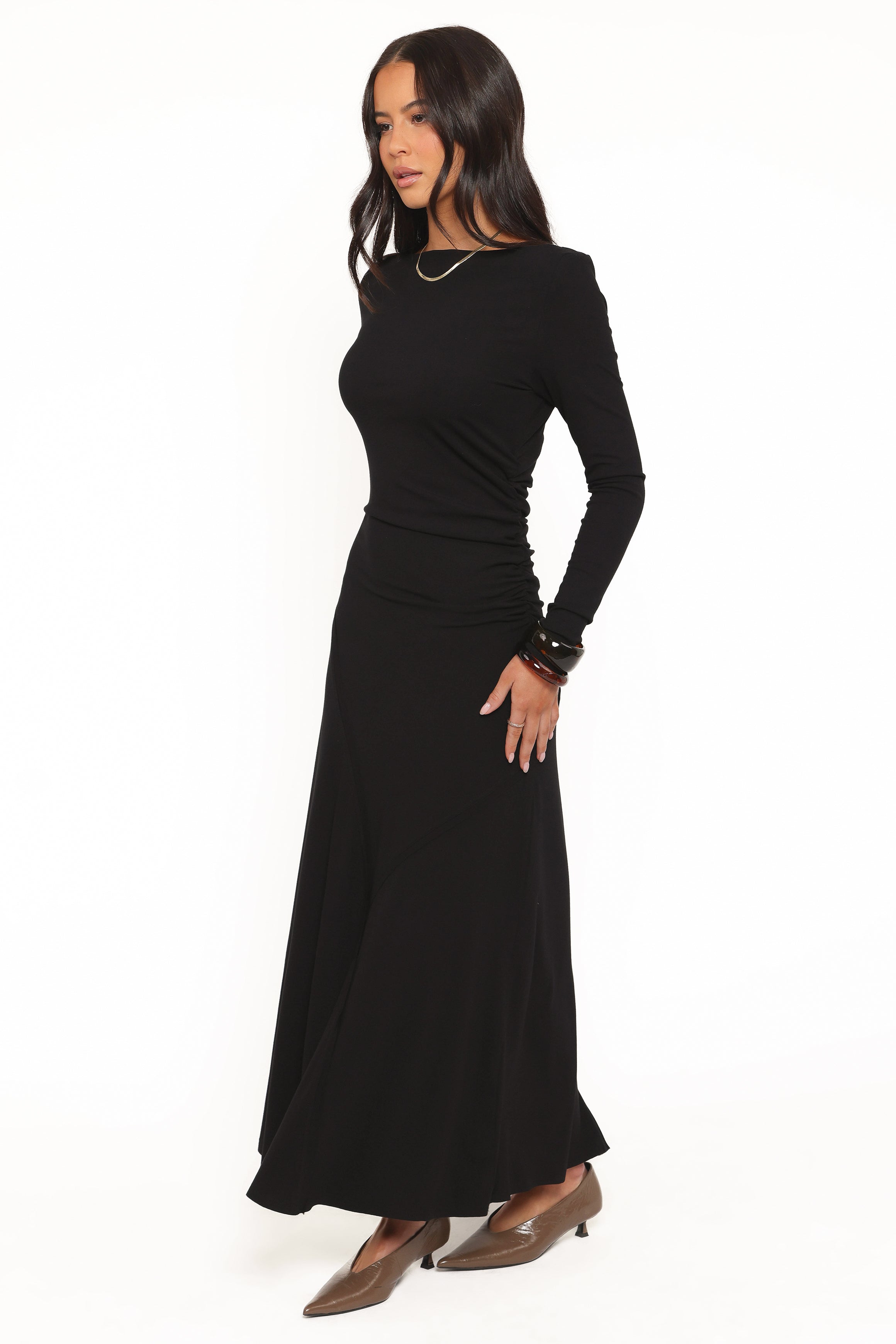 DRESSES Bronwyn Off Shoulder Maxi Dress - Black