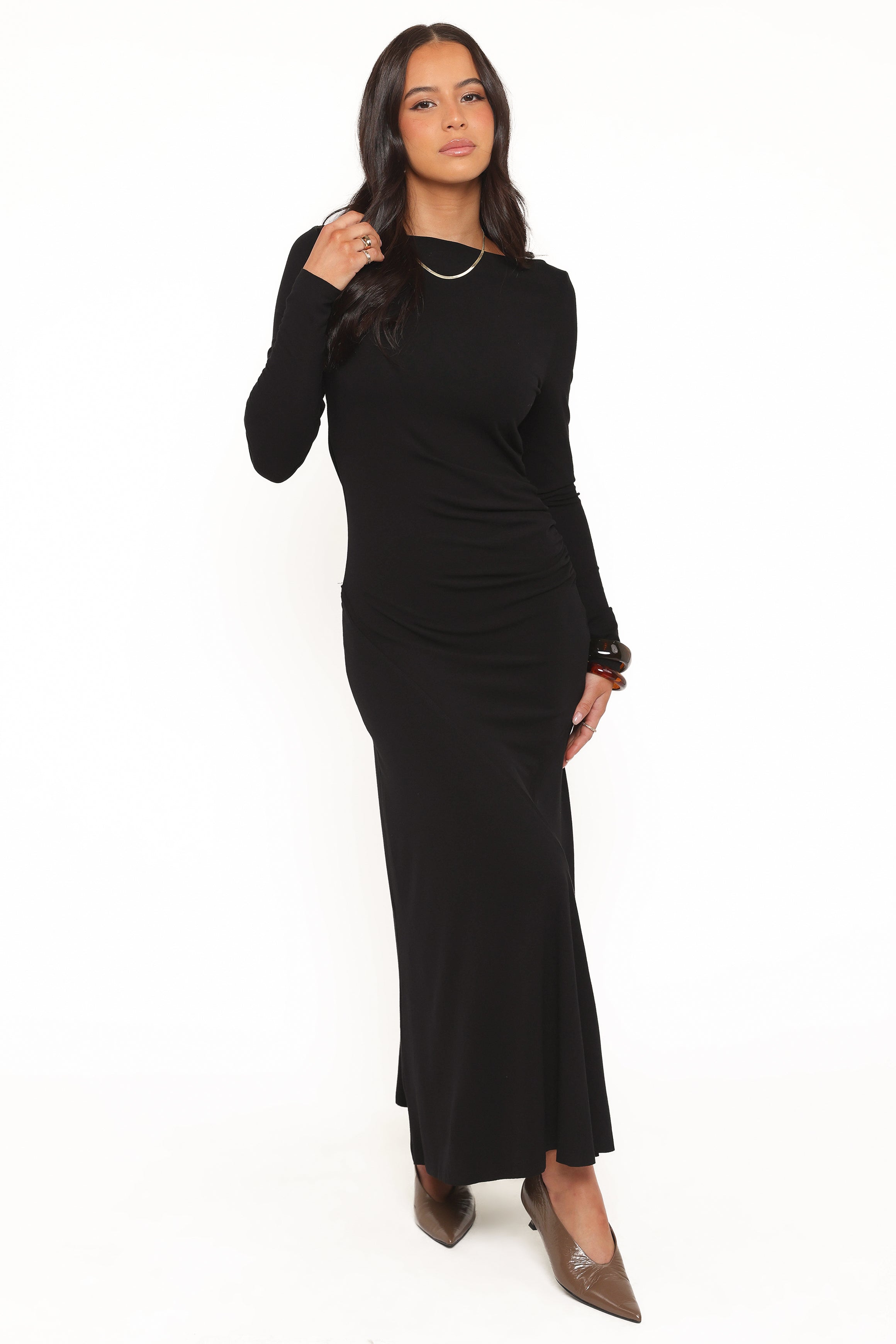 DRESSES Bronwyn Off Shoulder Maxi Dress - Black