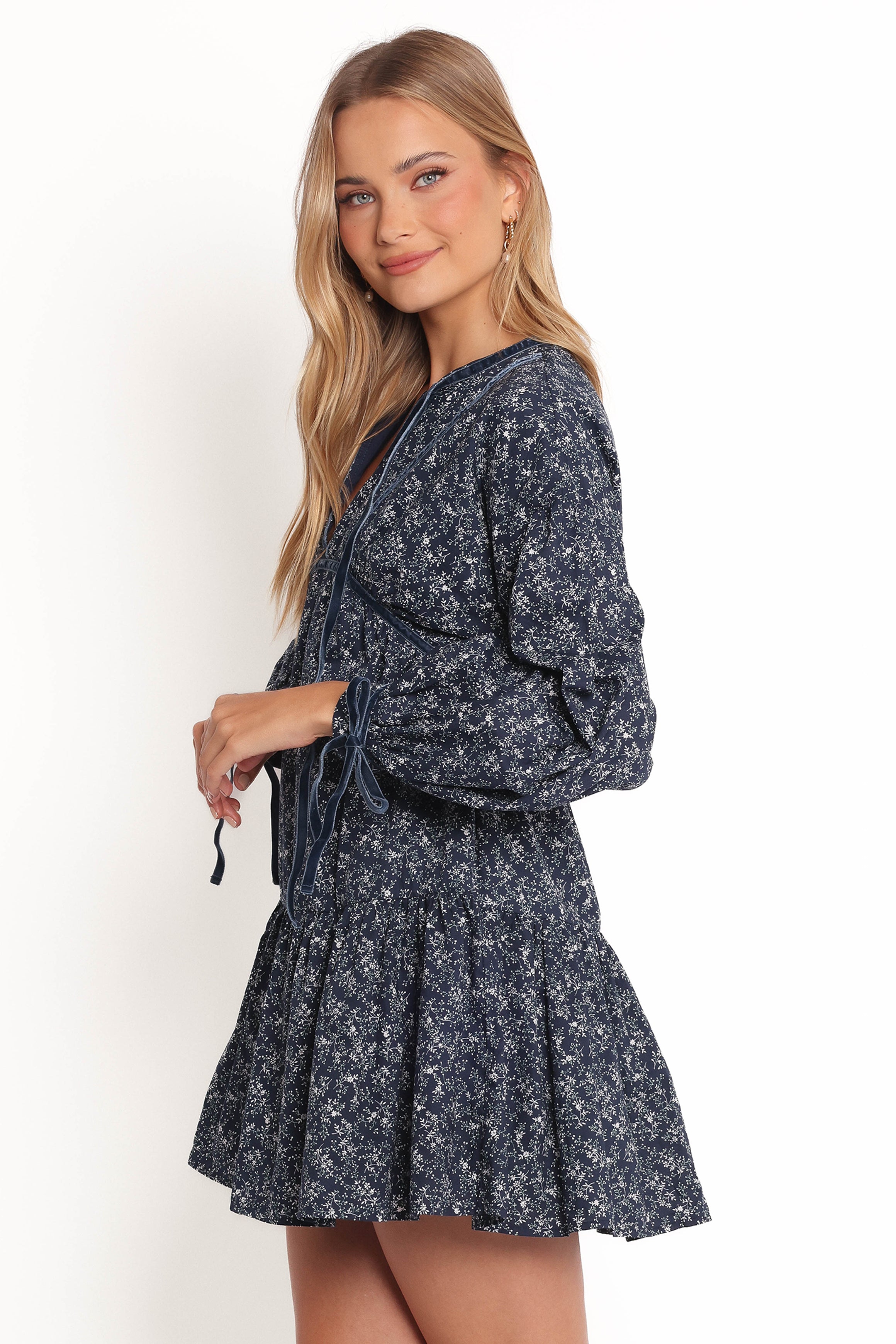 DRESSES Brooklyn Mini Dress - Blue Floral