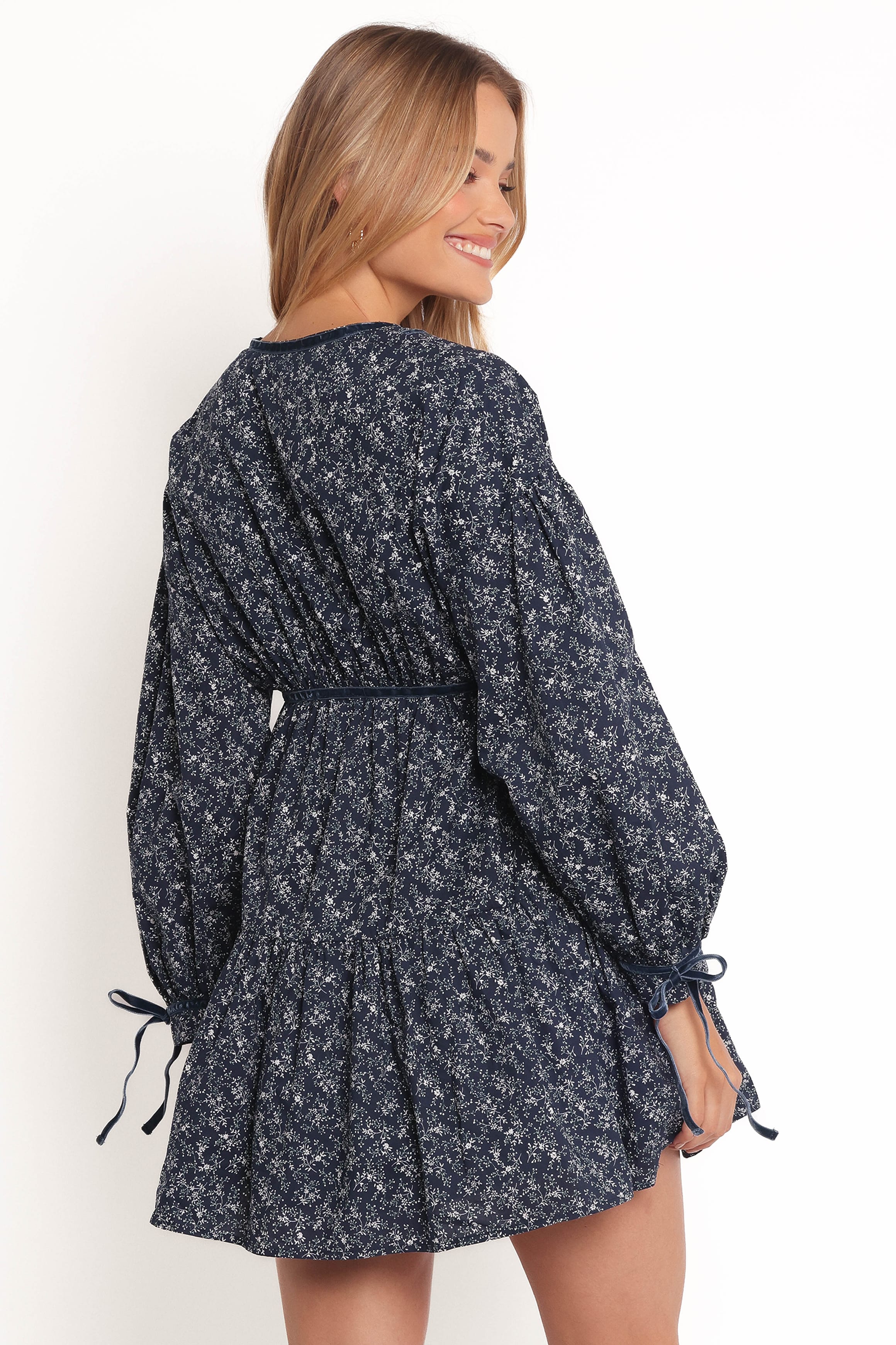 DRESSES Brooklyn Mini Dress - Blue Floral