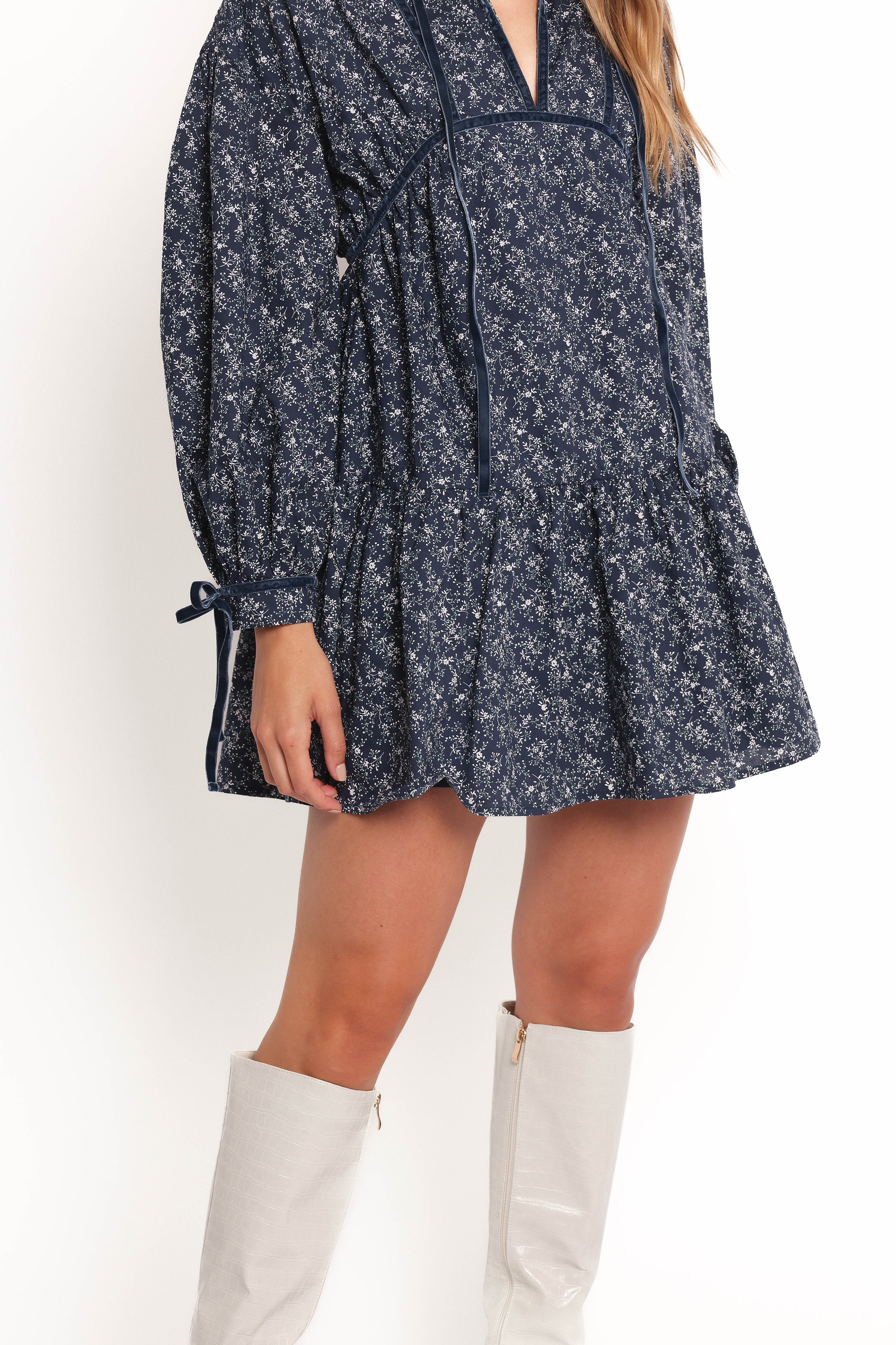 DRESSES Brooklyn Mini Dress - Blue Floral
