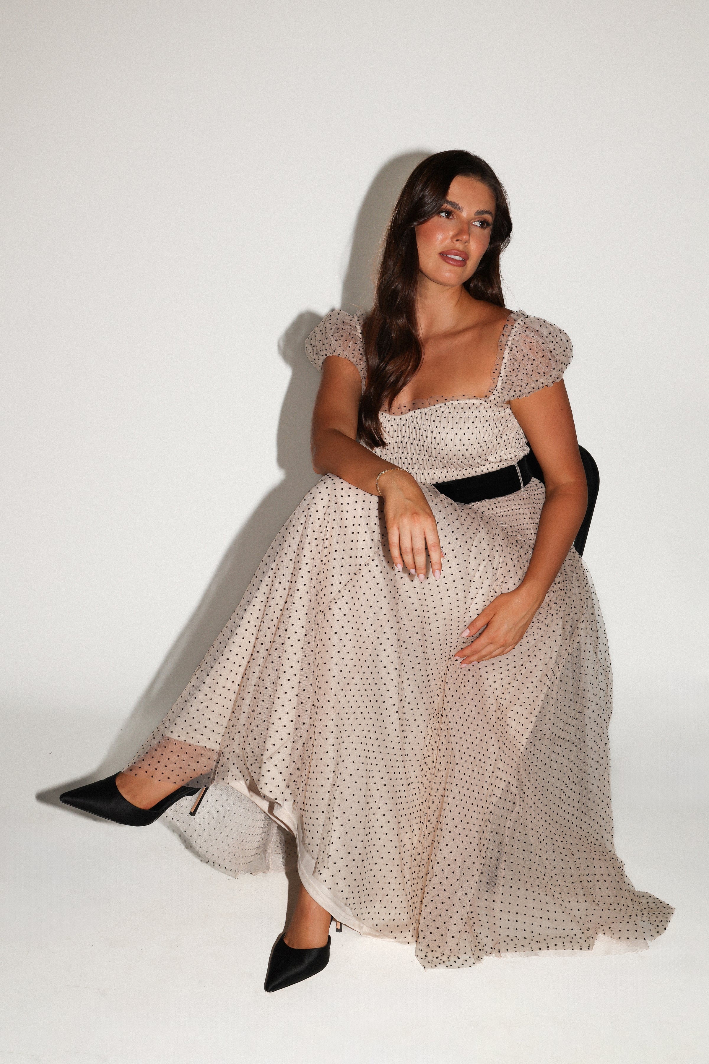 DRESSES Bryn Midi Dress - Nude