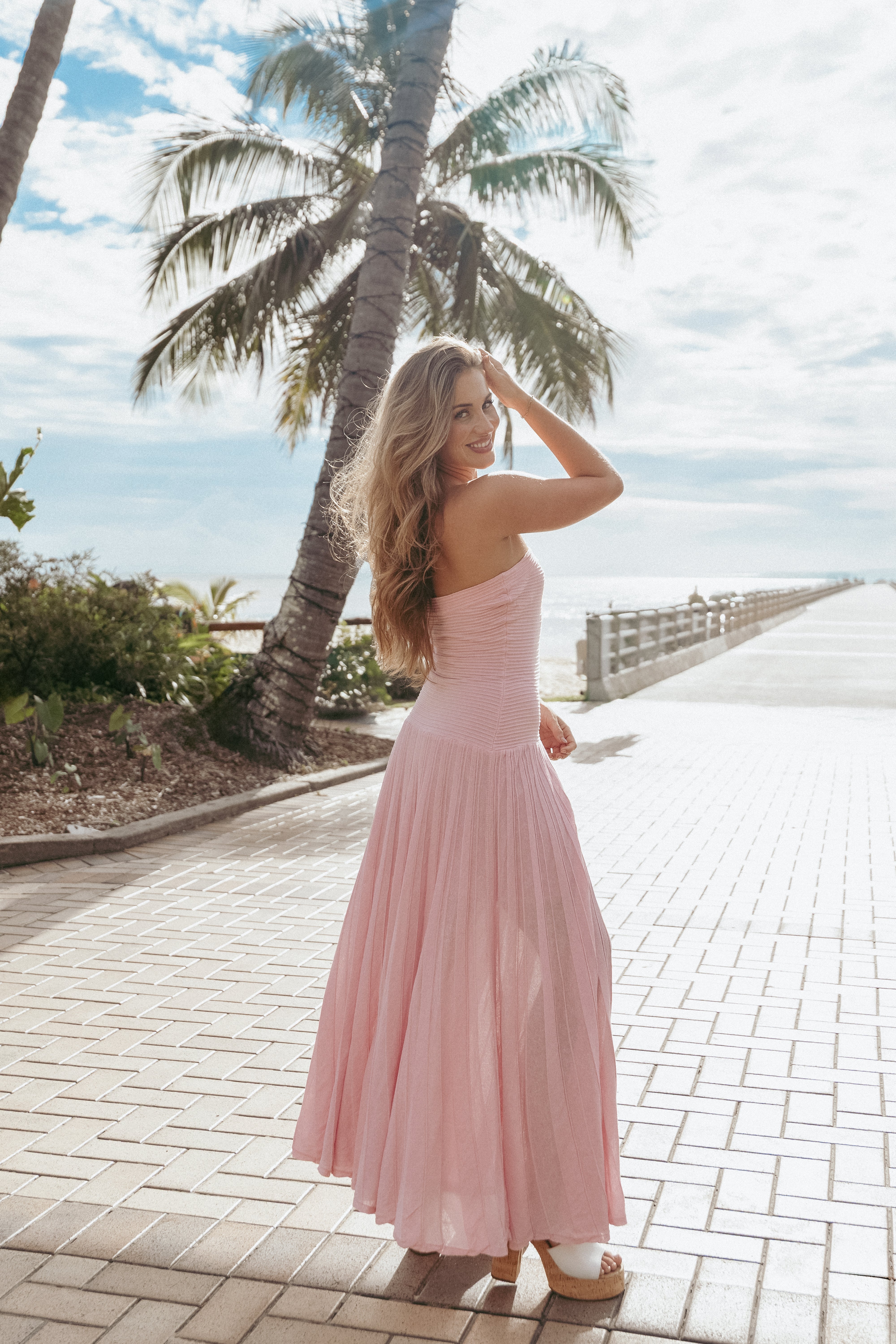 DRESSES Cadenza Strapless Maxi Dress - Pink