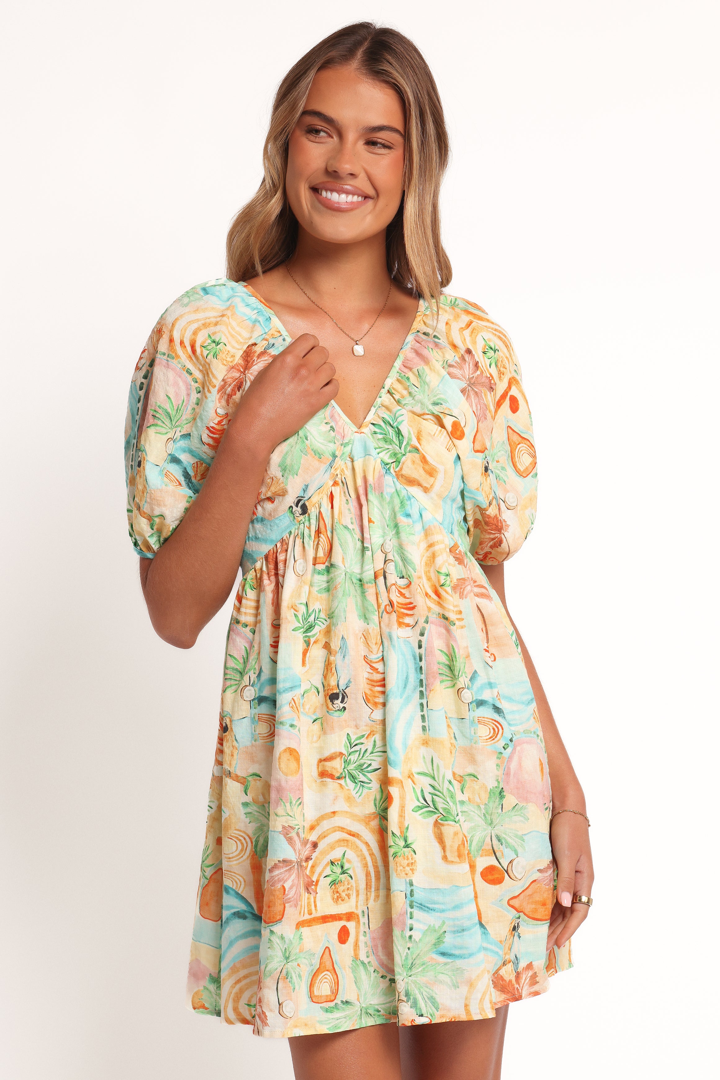 DRESSES Cadhla Mini Dress - Golden Palm