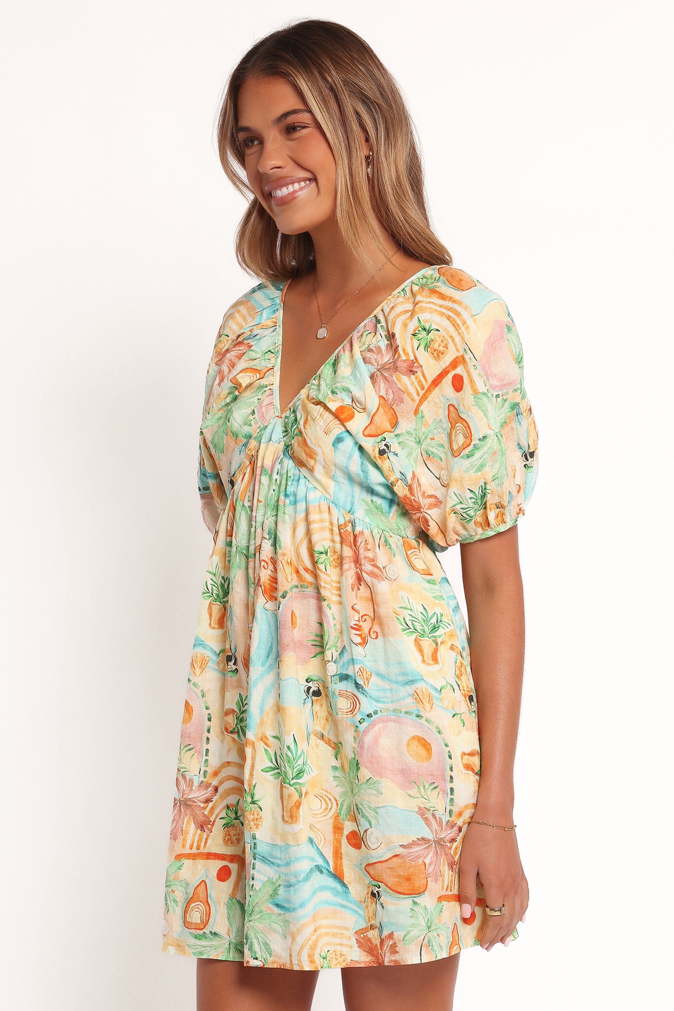 DRESSES Cadhla Mini Dress - Golden Palm