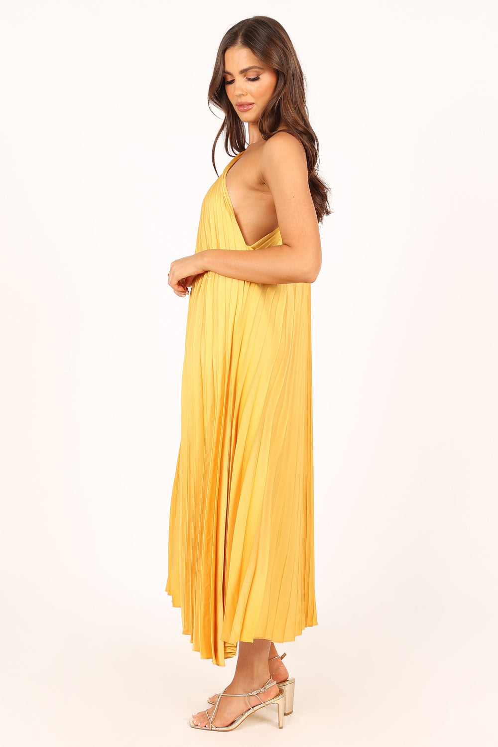 Collective Dress - Cali One Shoulder Midi Dress - Saffron image 4