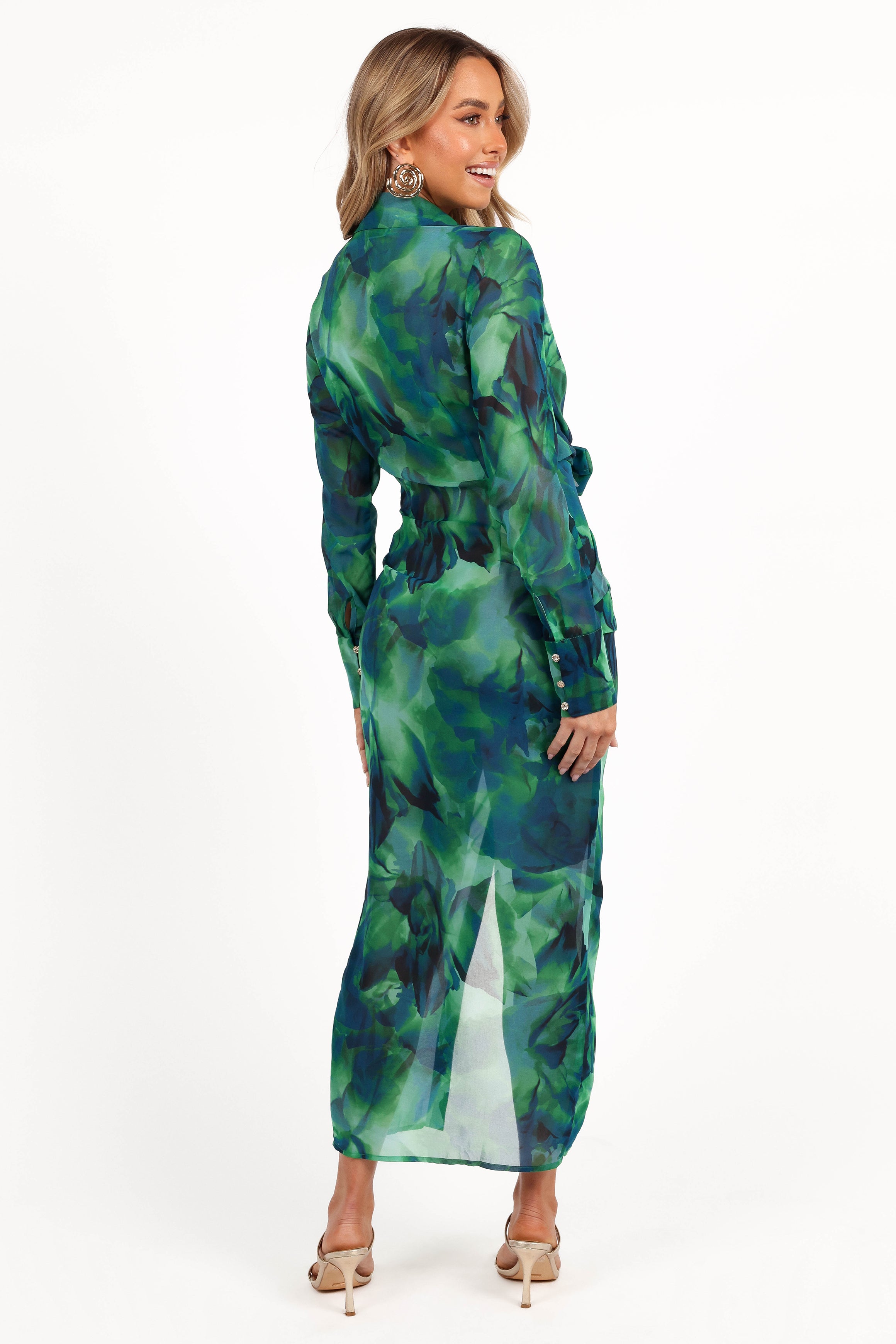DRESSES Calista Shirt Dress - Green Floral