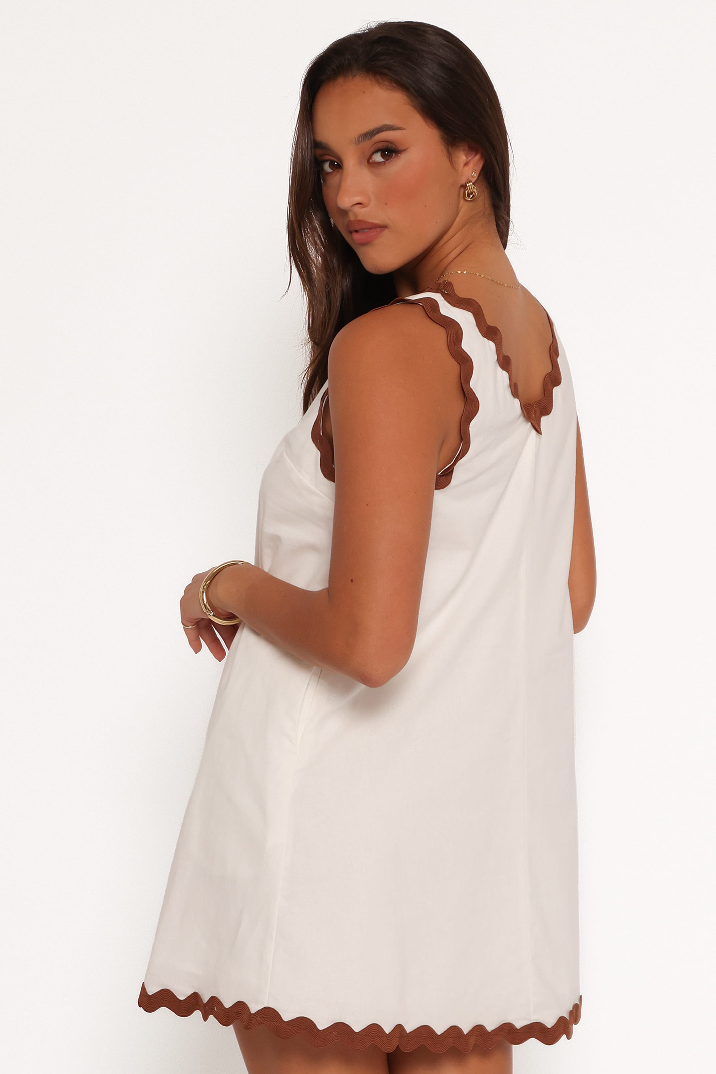 DRESSES Calliope Mini Dress - White Tan